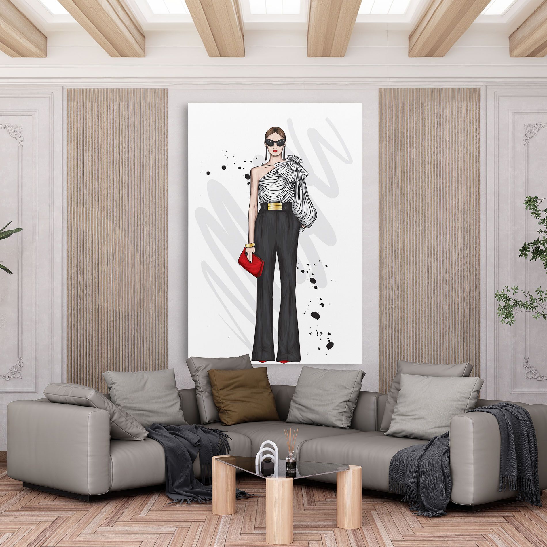 Tall Black Pants mockup 6