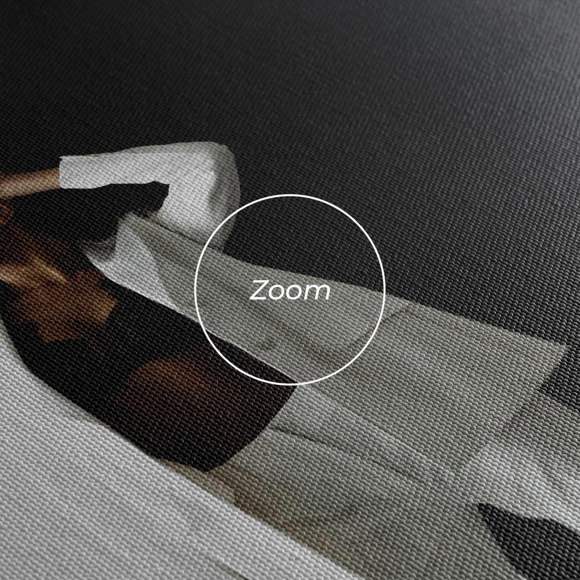 Leinwandbild African Girl White Outfit mockup 3