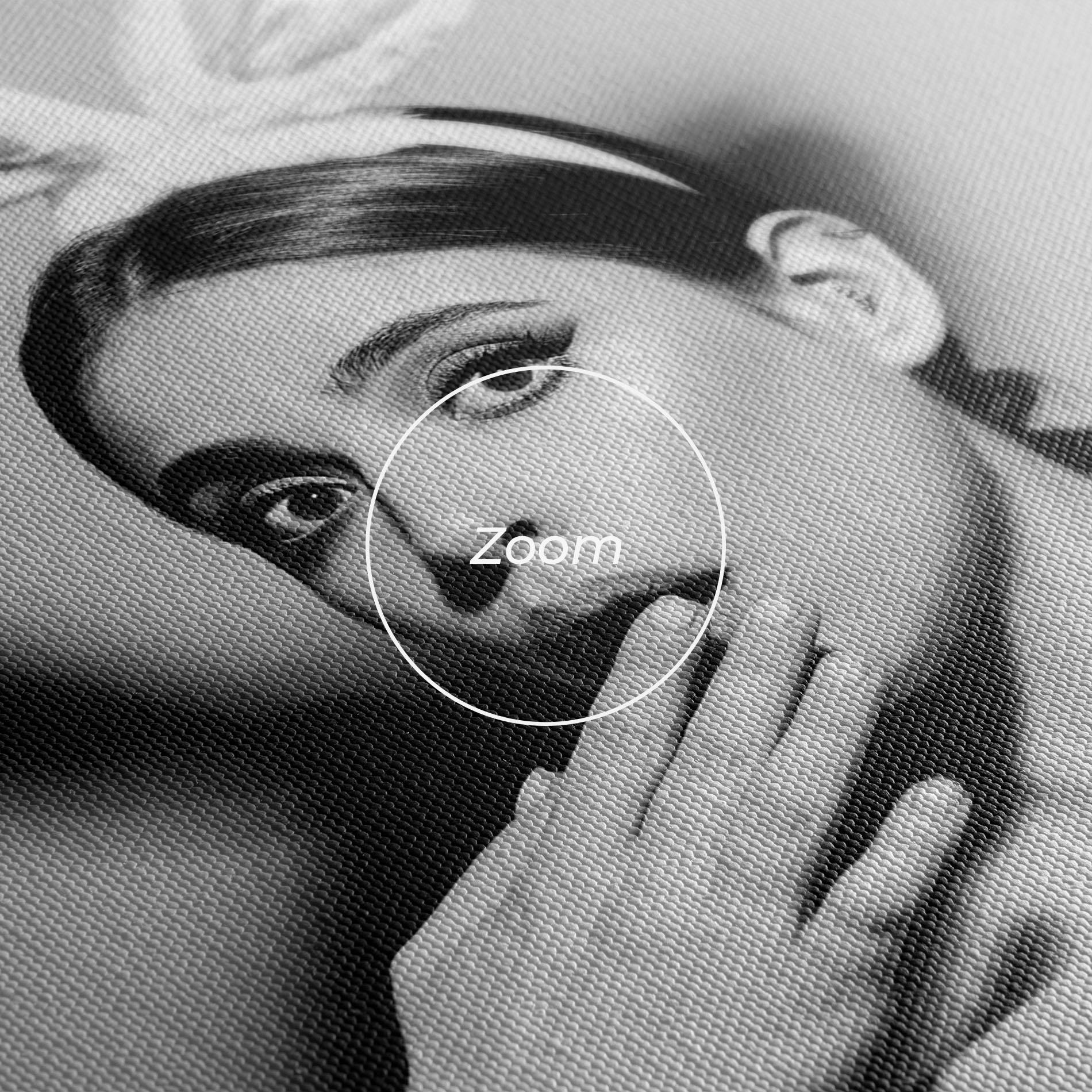 Leinwandbild Bunny Ears Peeking mockup 3