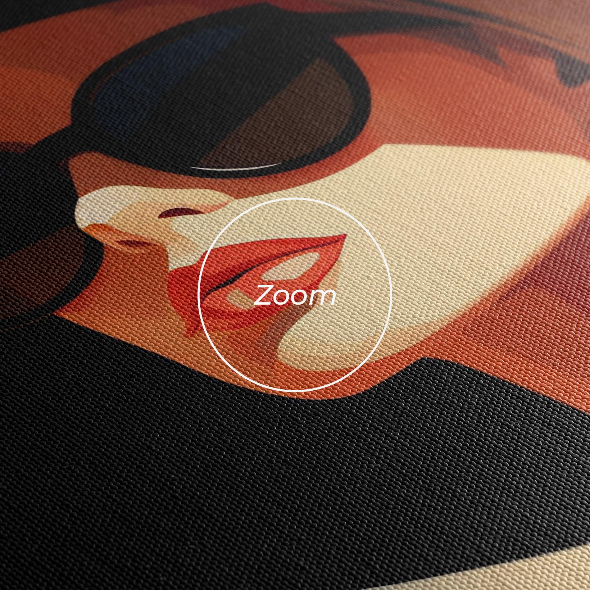 Leinwandbild Caucasian Glamor Model mockup 3