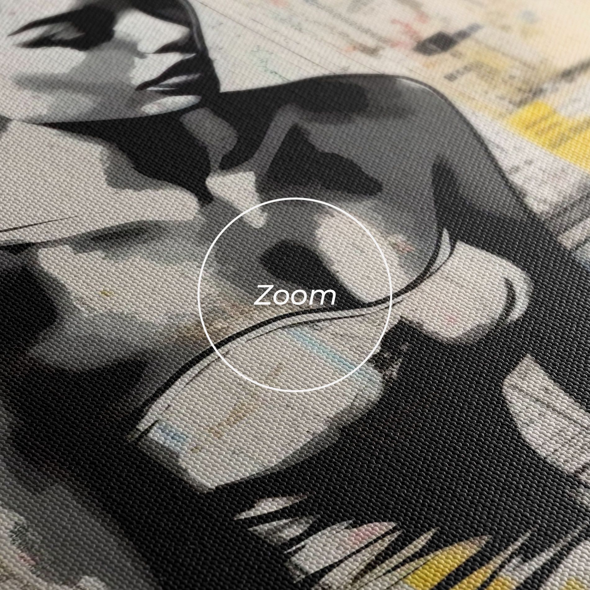 Newspaper Painting Girl mockup 3