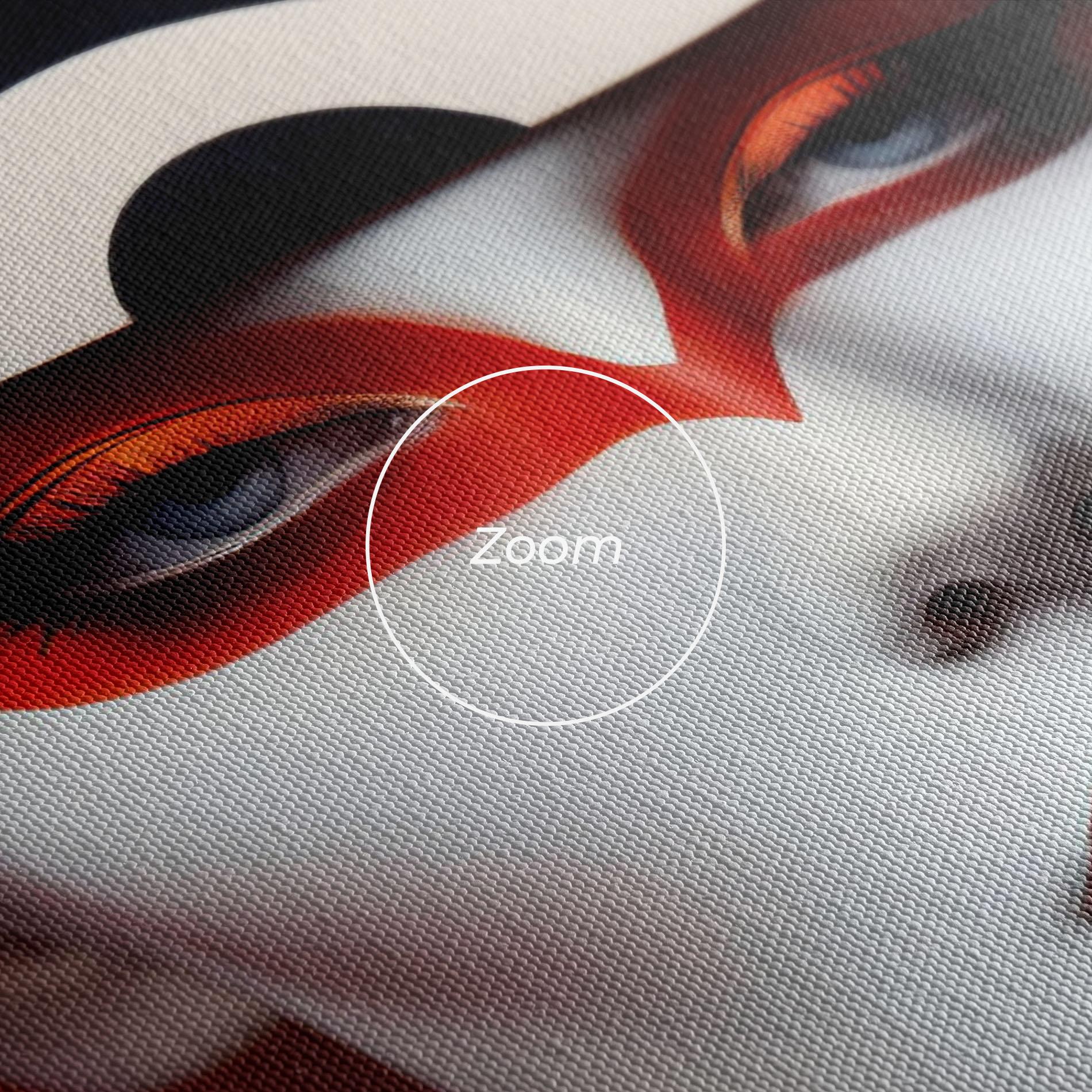 Leinwandbild Red Black Woman Art mockup 3