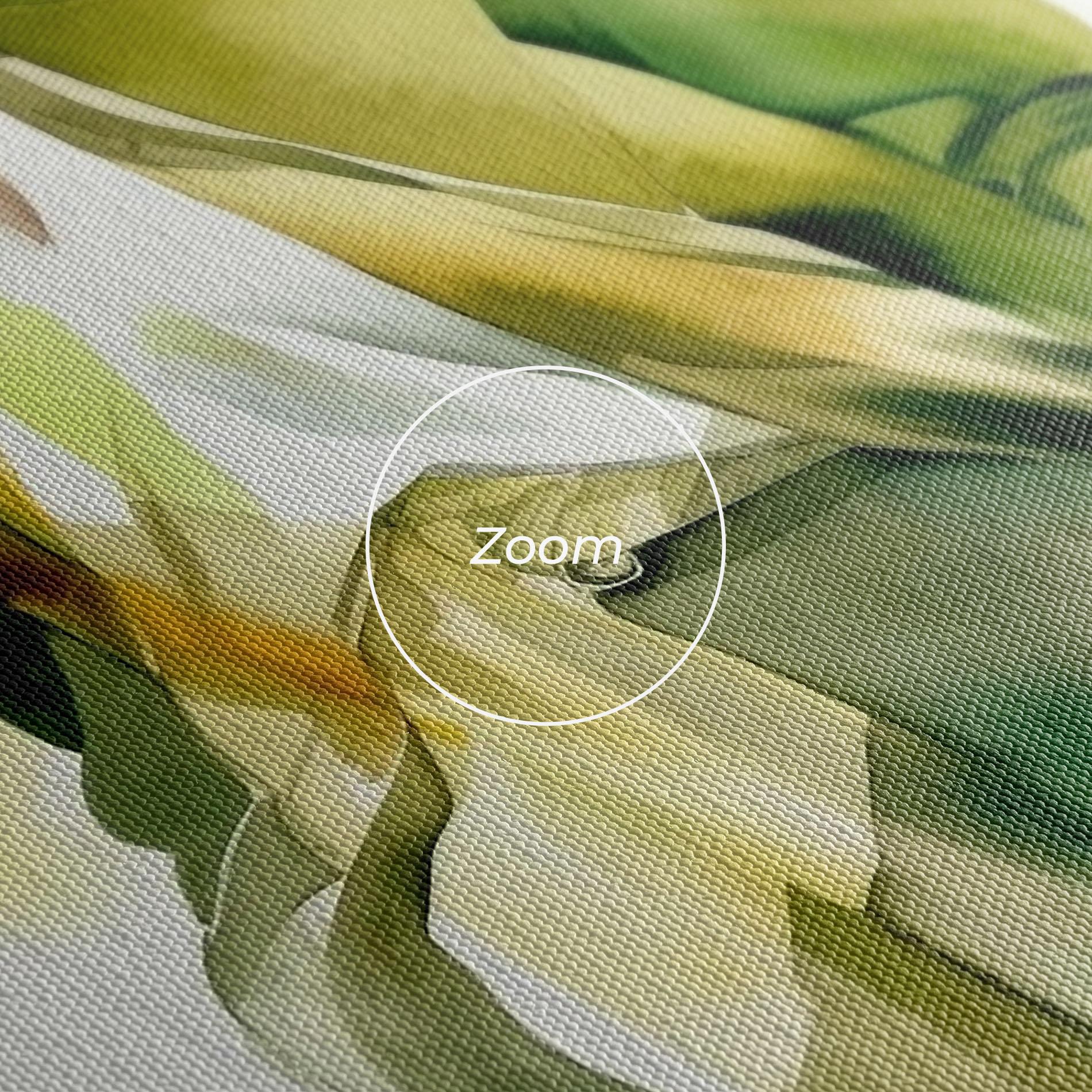 Leinwandbild Woman Green Fashion mockup 3