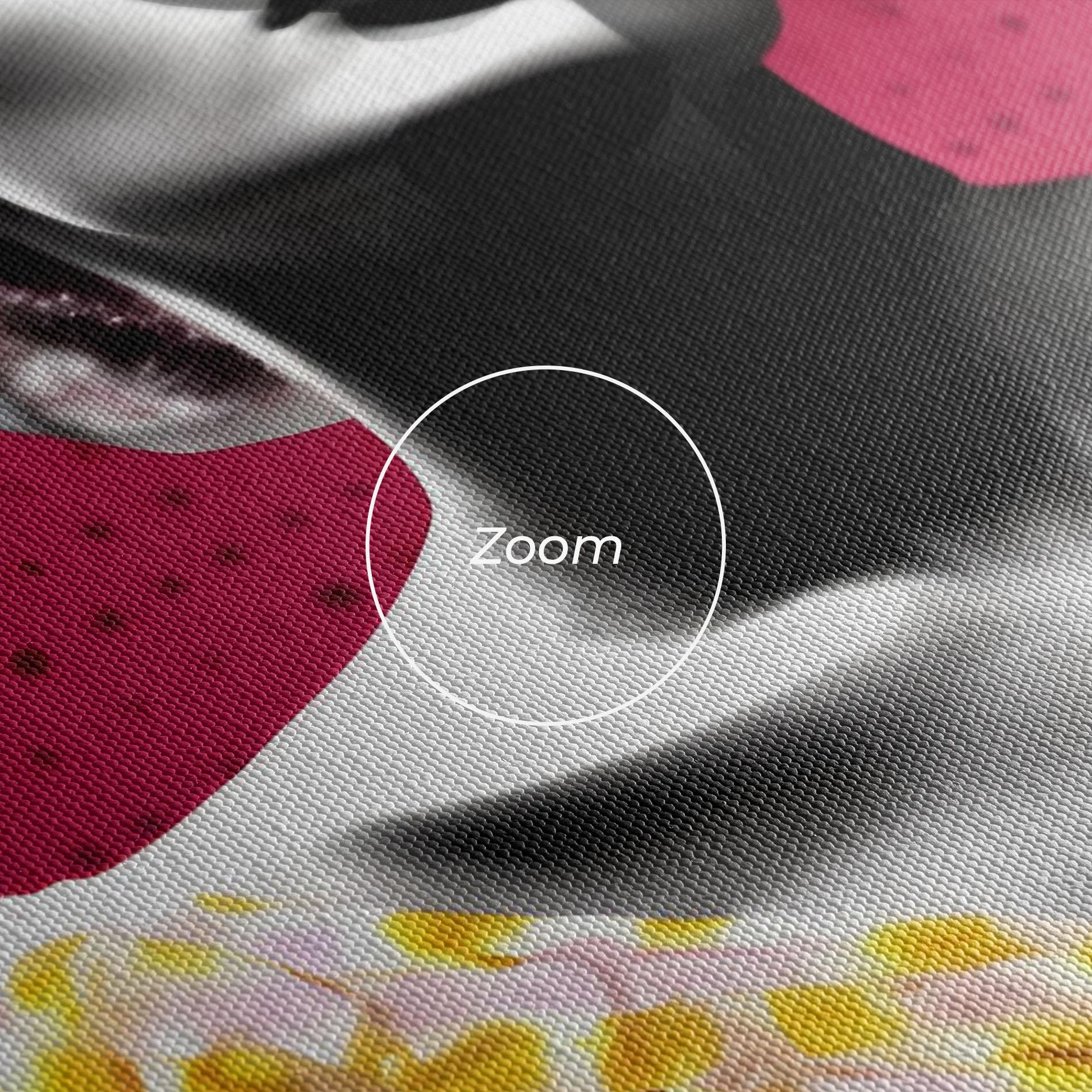 Leinwandbild Yellow Dress On Pink mockup 3