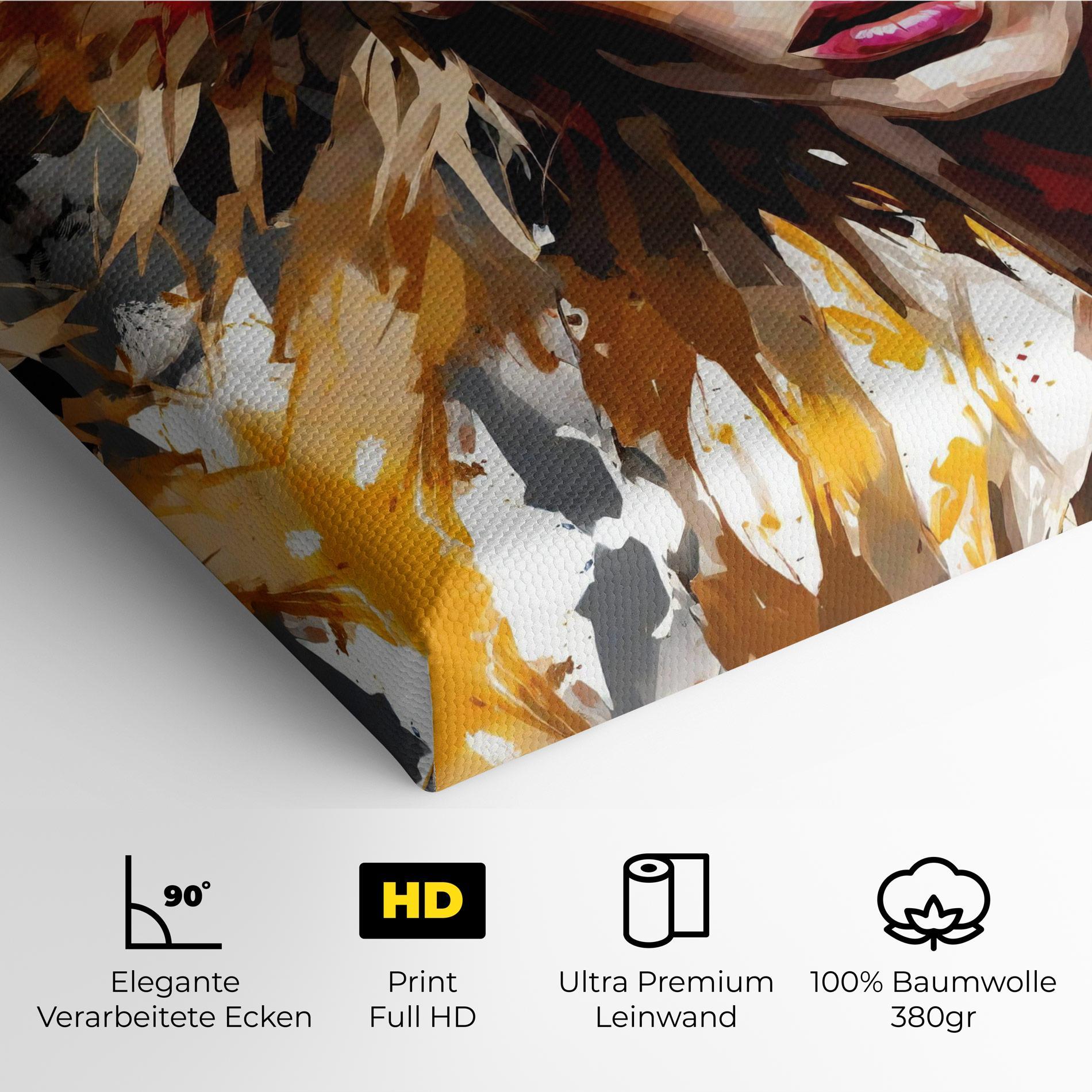 Leinwandbild Blond Hair Splash mockup 4