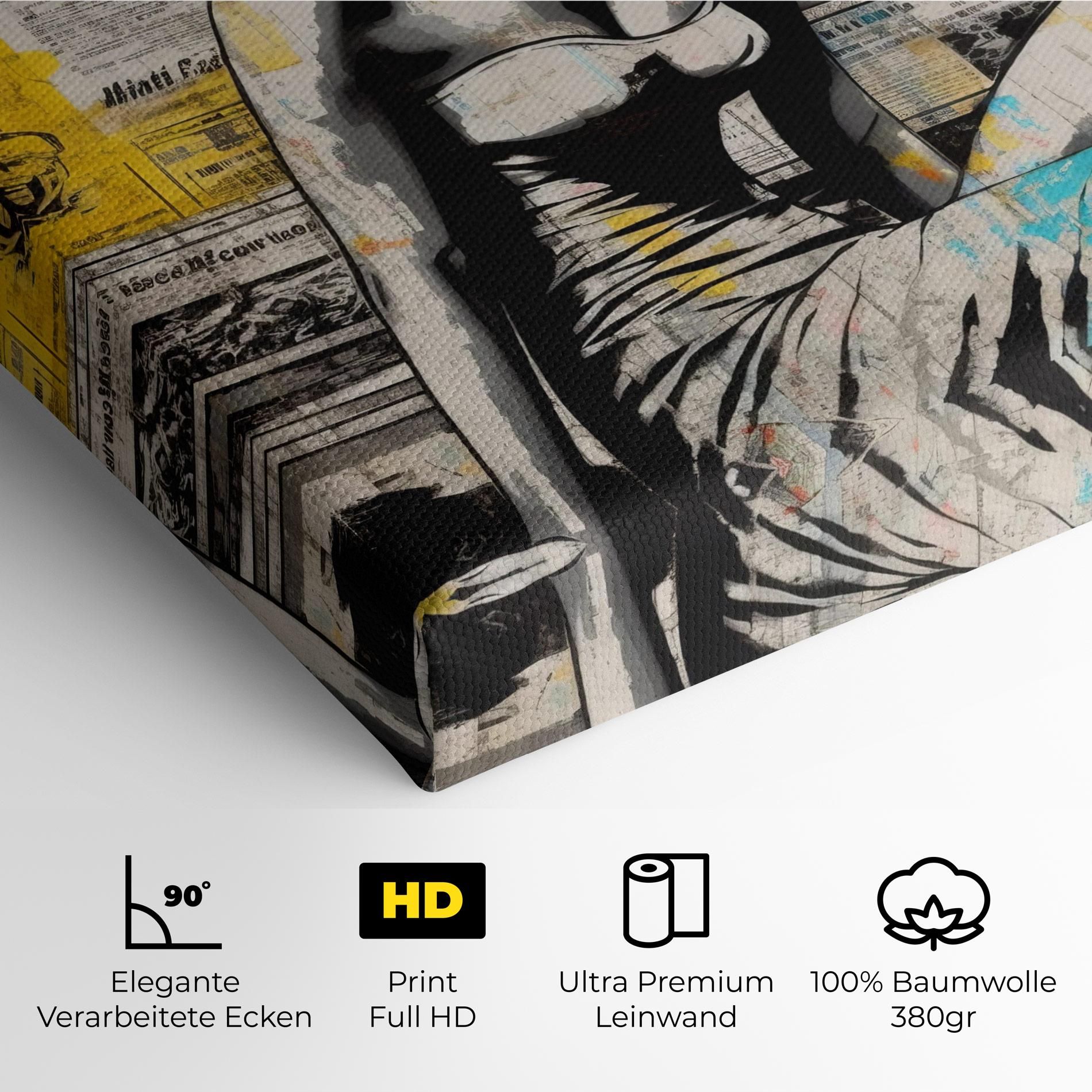 Newspaper Painting Girl mockup 4