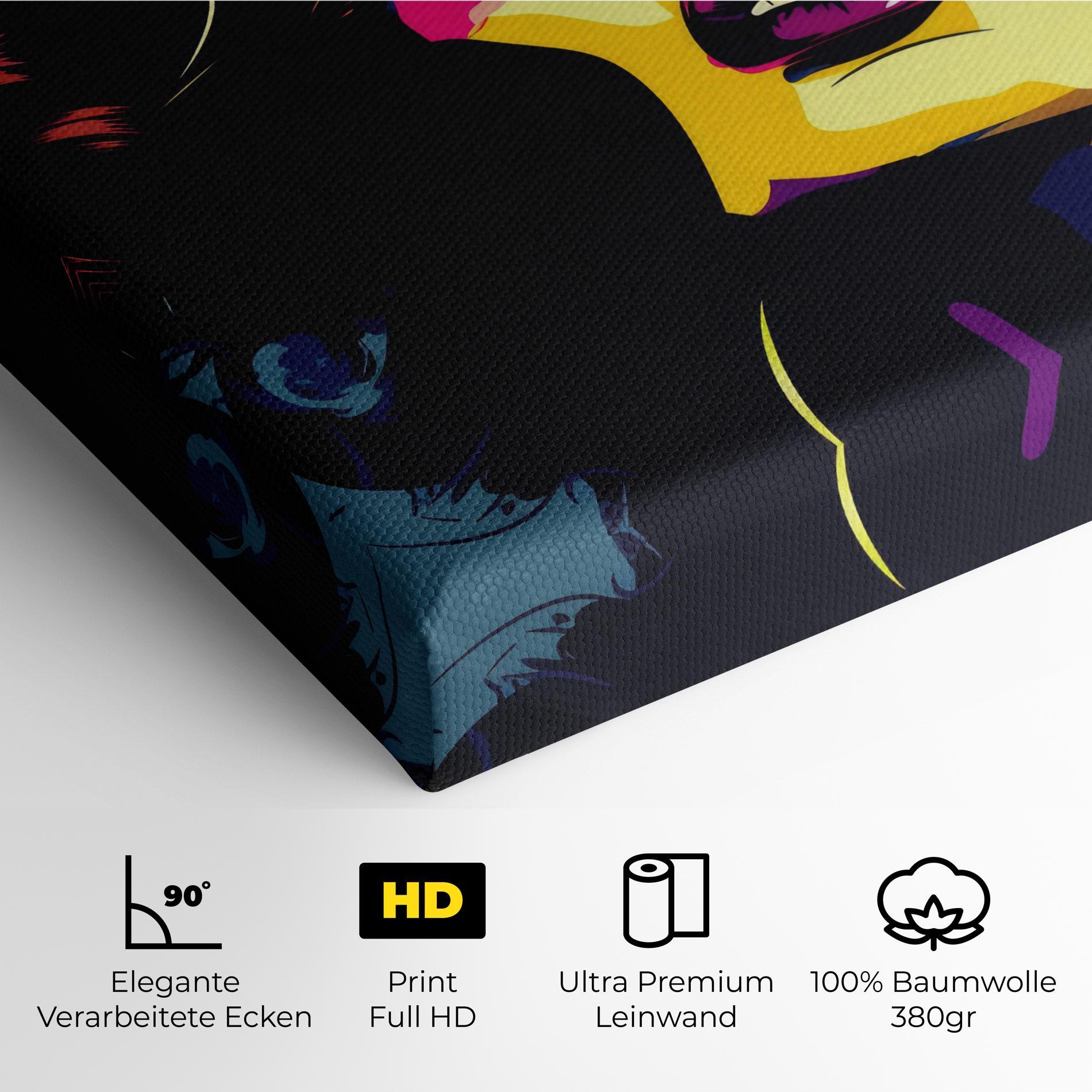 Leinwandbild Pop Art Portrait Woman mockup 4