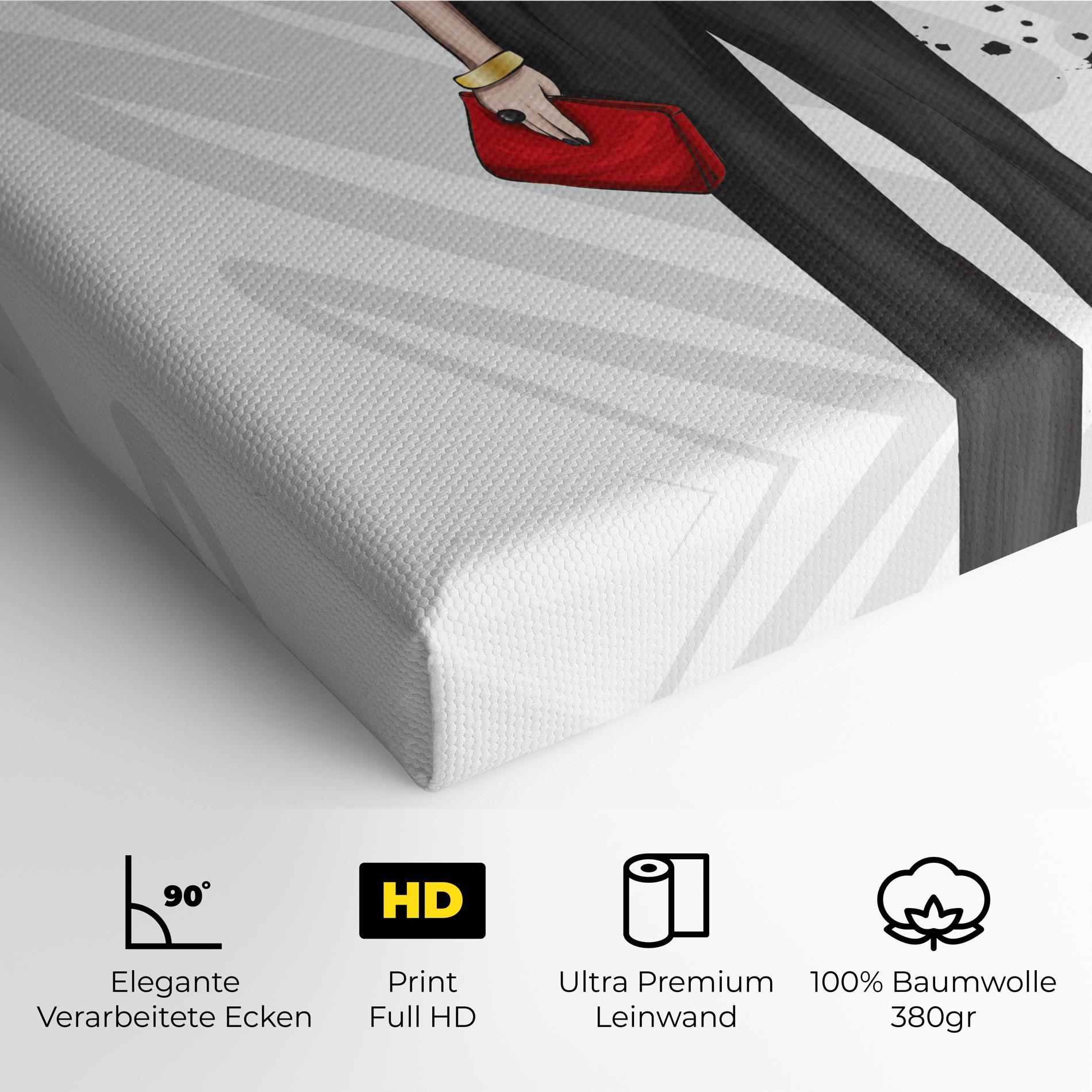 Leinwandbild Tall Black Pants mockup 4