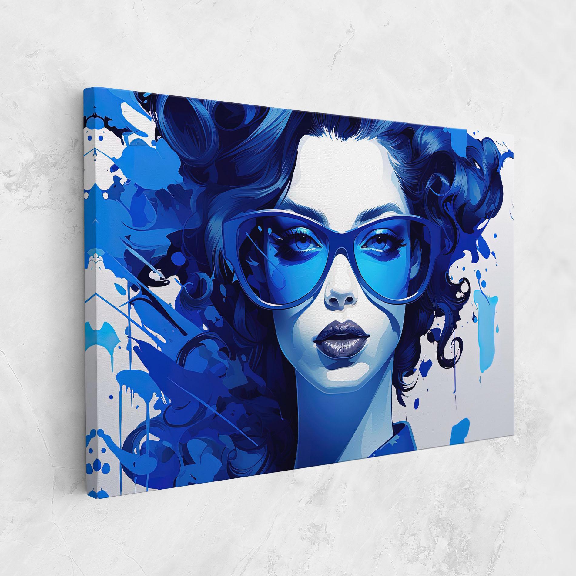 Leinwandbild Big Blue Glasses mockup 1