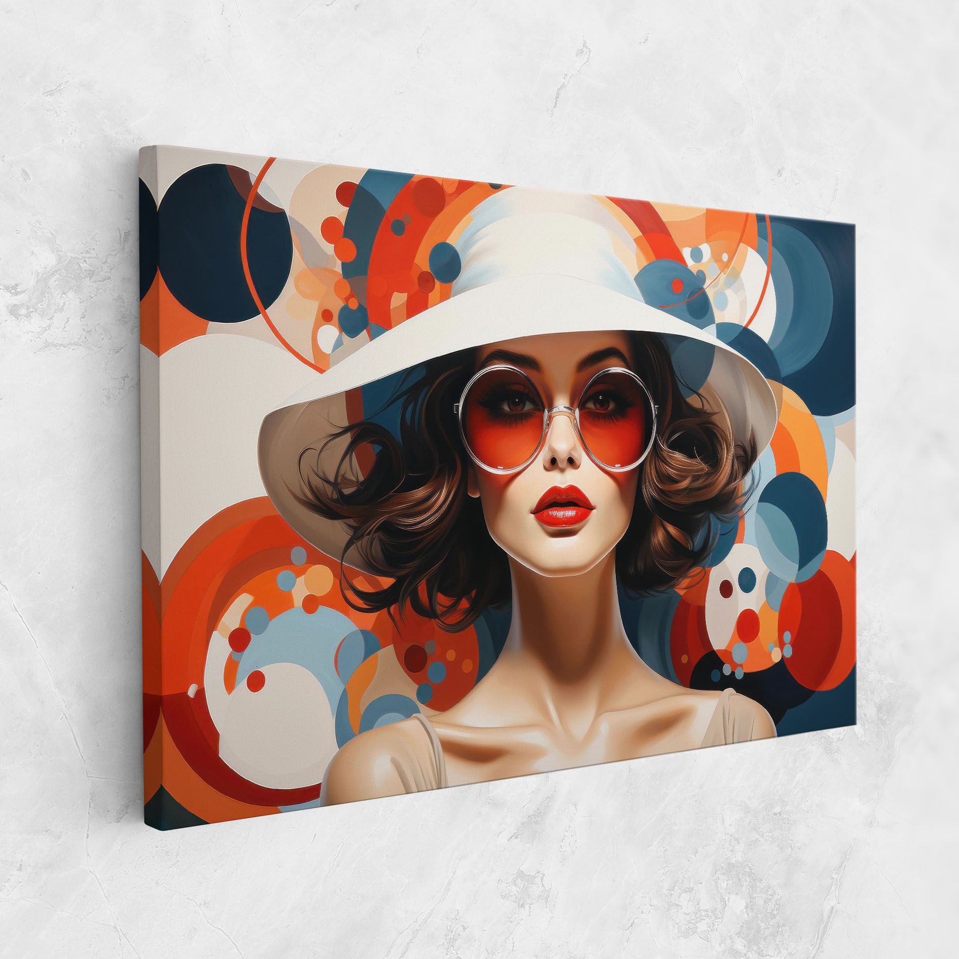 Big Glasses Woman mockup 1