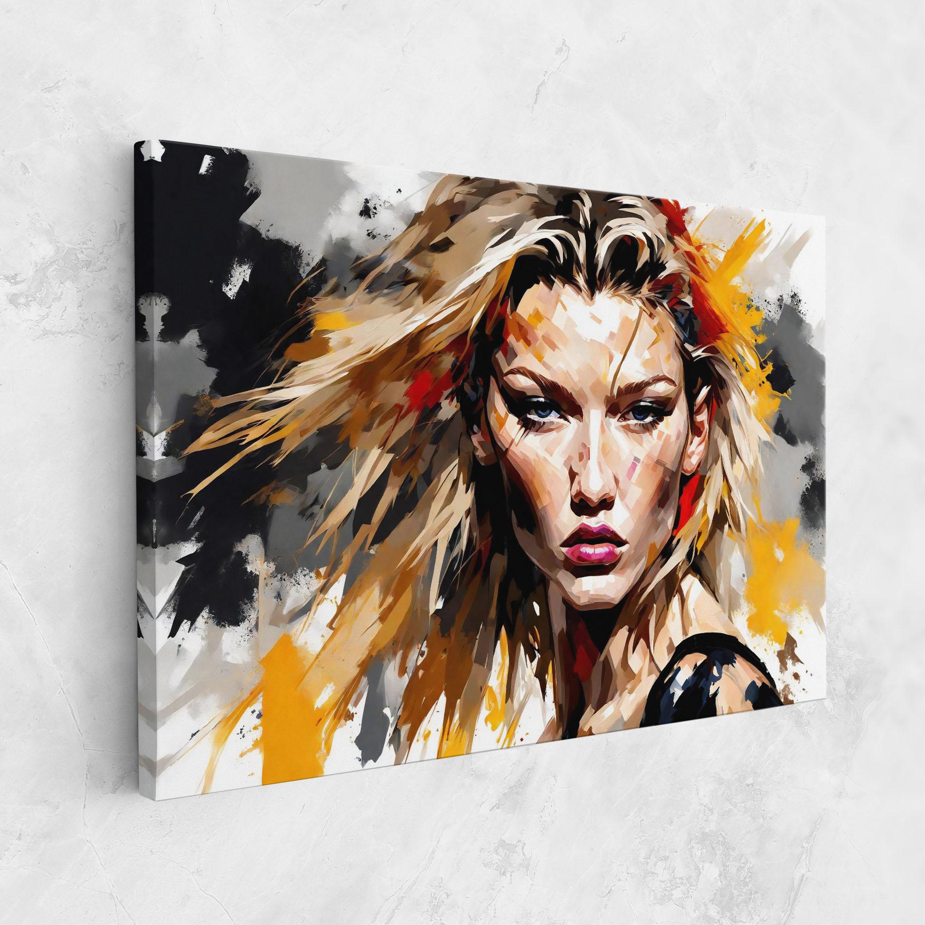Leinwandbild Blond Hair Splash mockup 1