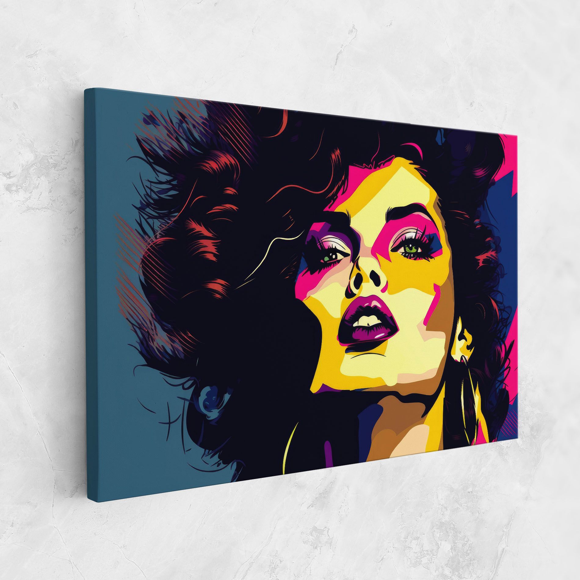 Pop Art Portrait Woman mockup 1