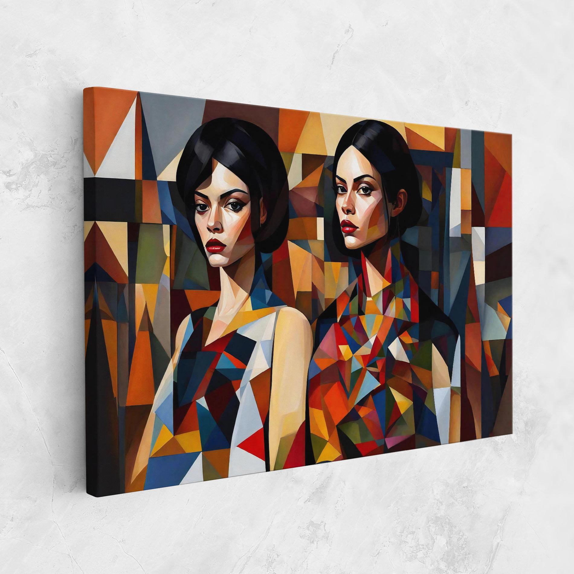 Leinwandbild Young Abstract Women mockup 1