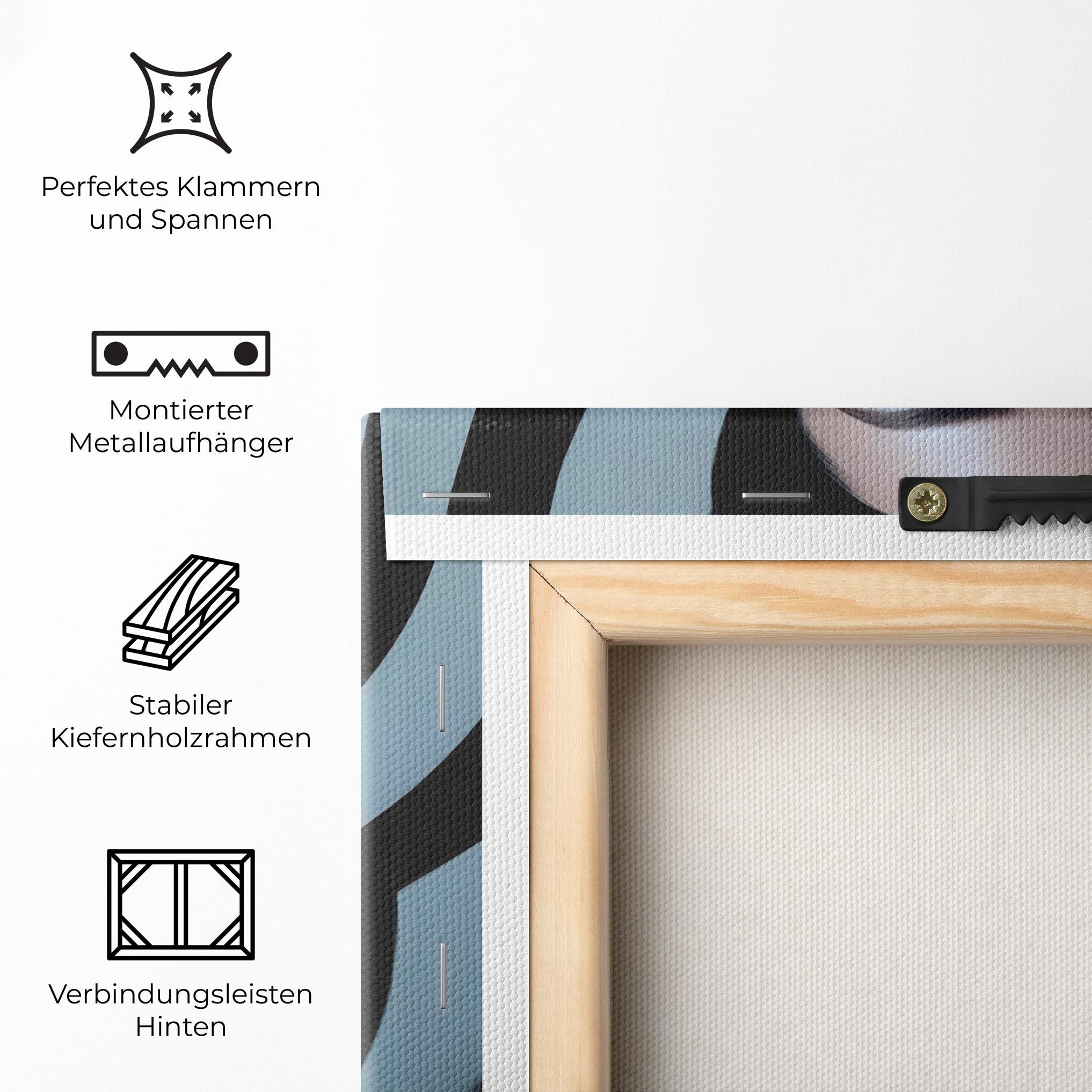 Leinwandbild Asiatic Black Outfit mockup 5