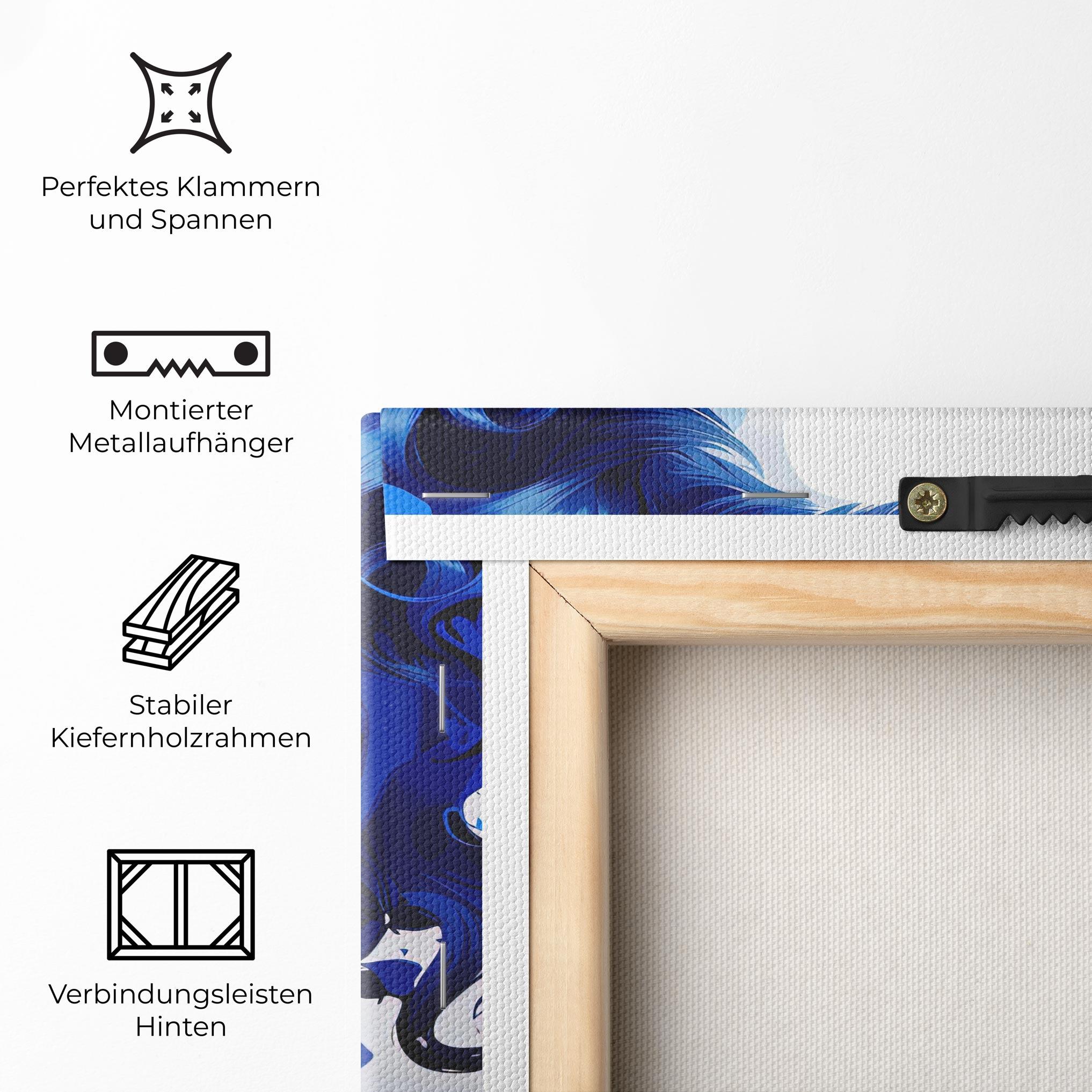 Leinwandbild Big Blue Glasses mockup 5