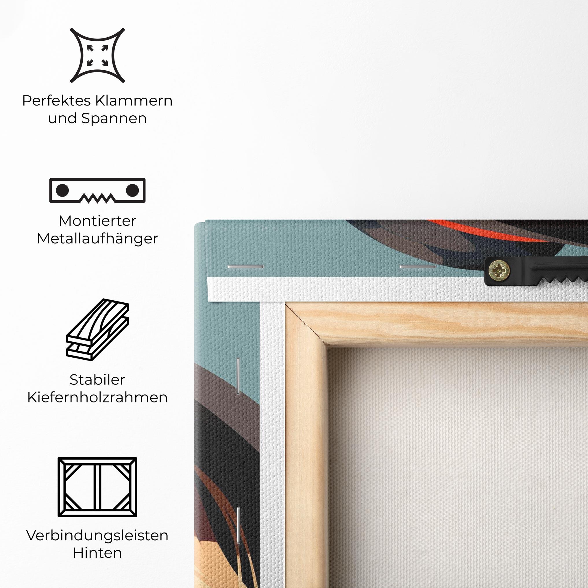 Leinwandbild Caucasian Glamor Model mockup 5