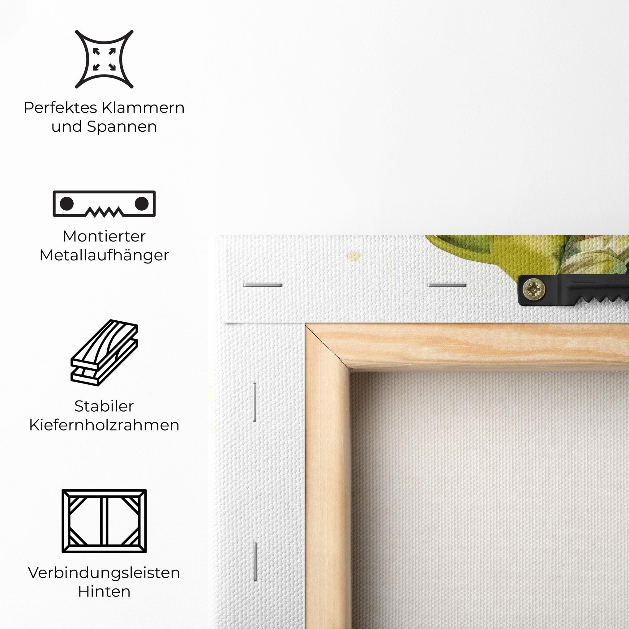 Leinwandbild Woman Green Fashion mockup 5