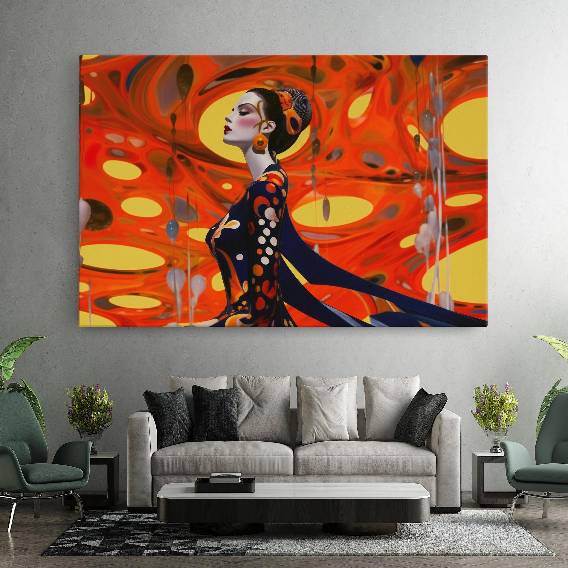 Leinwandbild Big Orange Accesories mockup 7