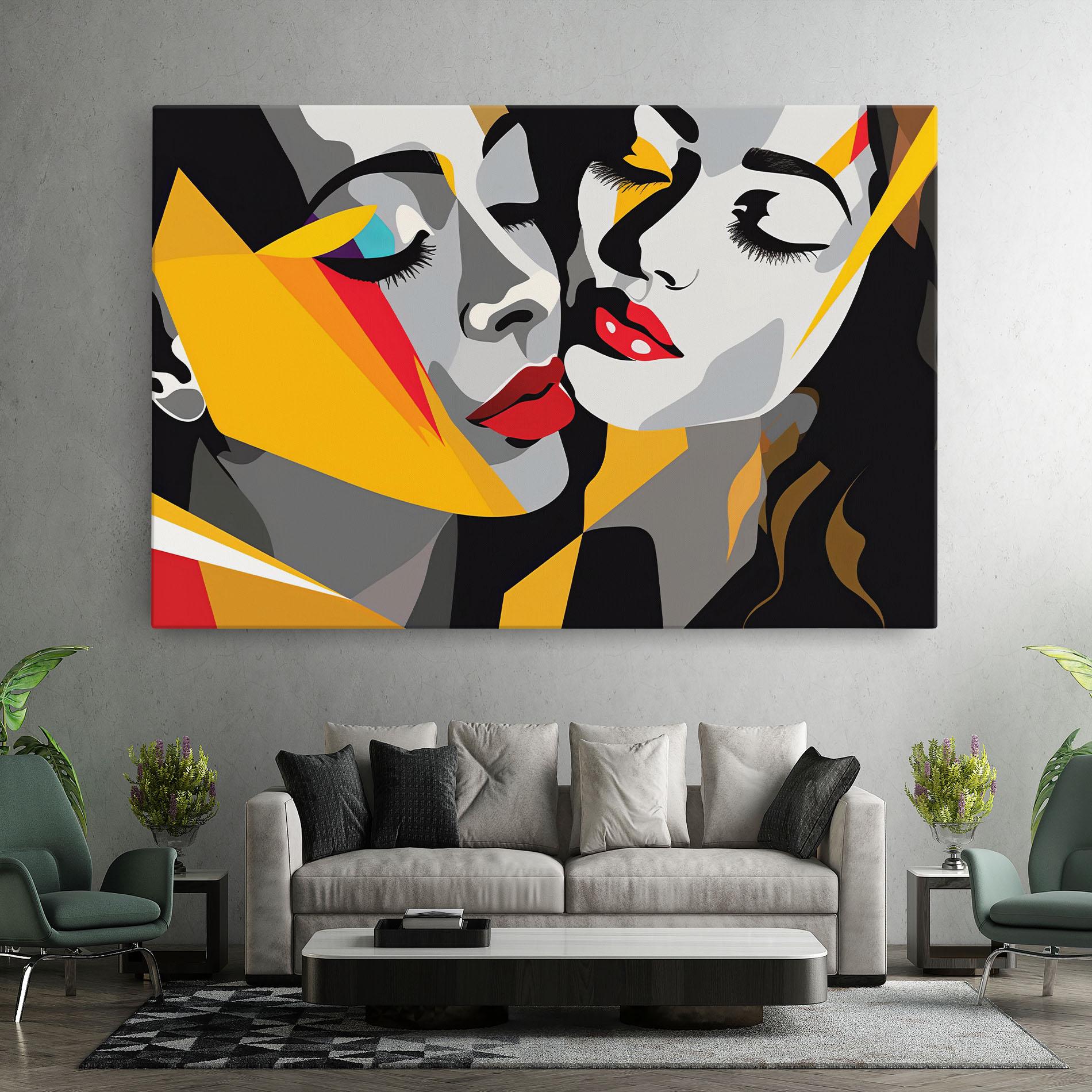 Leinwandbild Dreamy Modern Female mockup 7