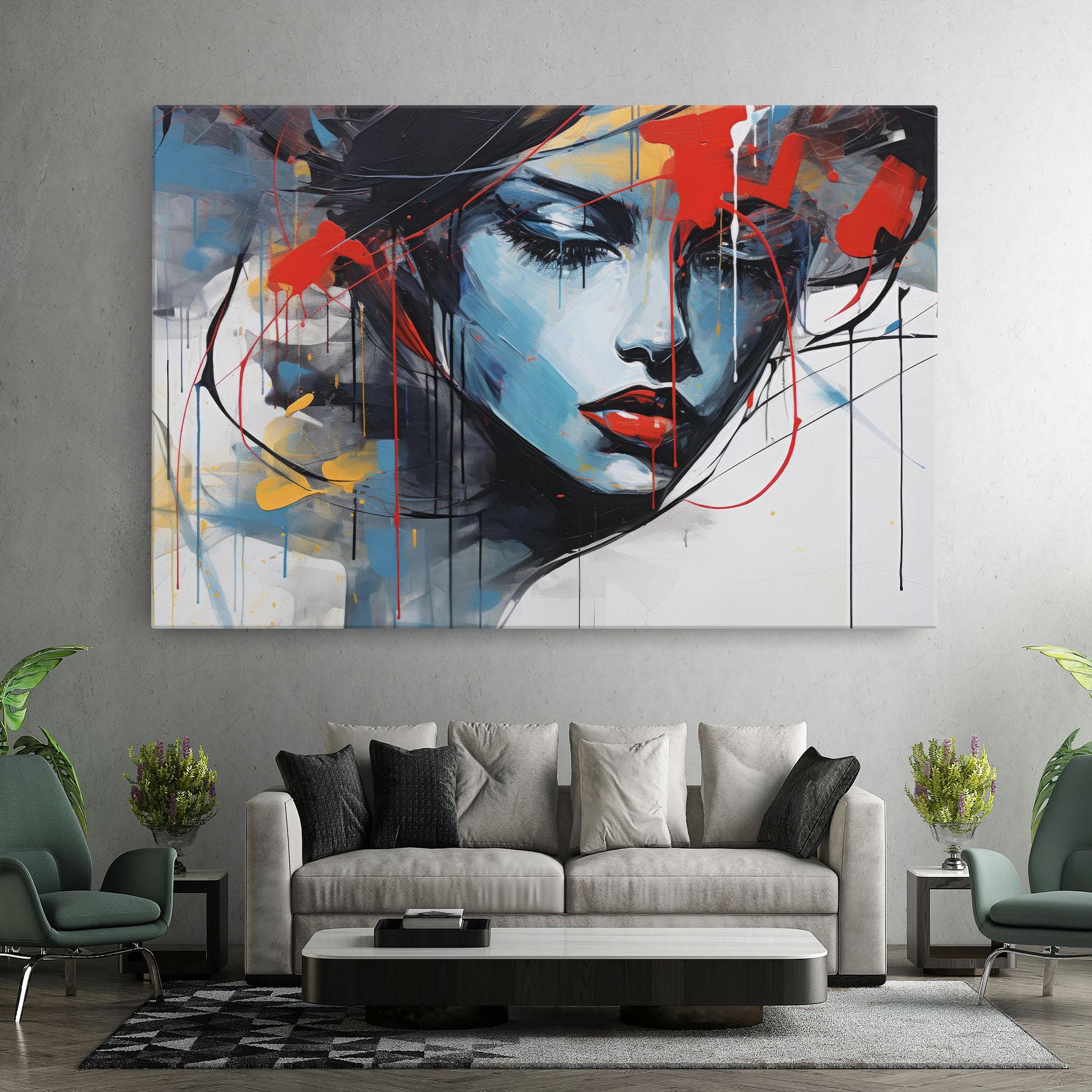 Leinwandbild Edgy Woman mockup 7