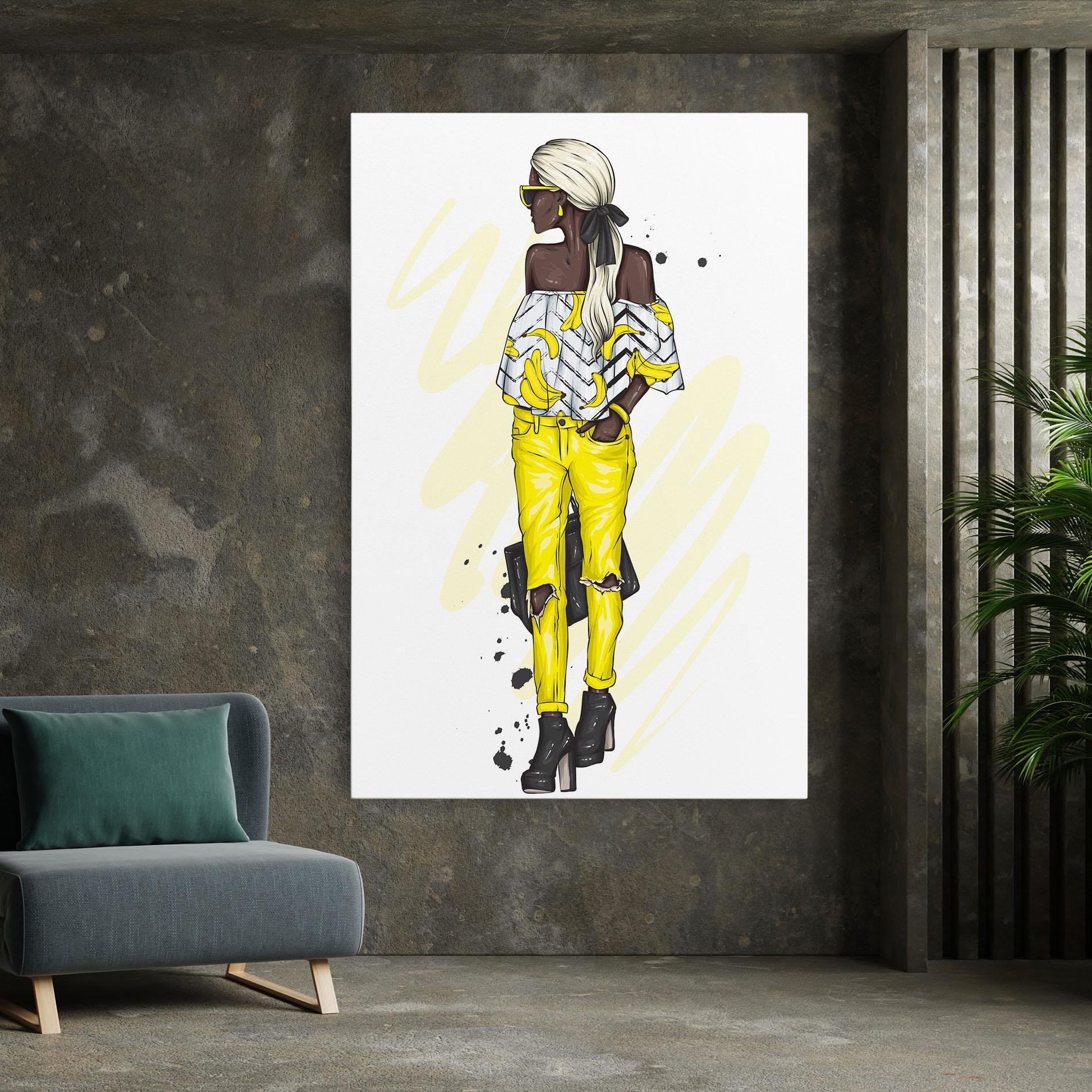 Leinwandbild Banana Blouse mockup 7