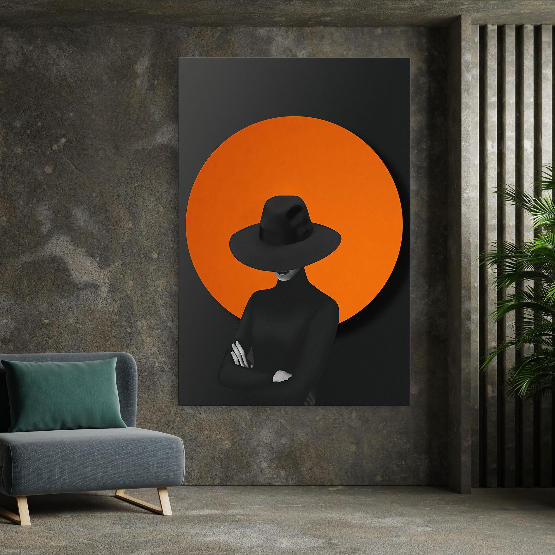 Leinwandbild Black Fashion mockup 7