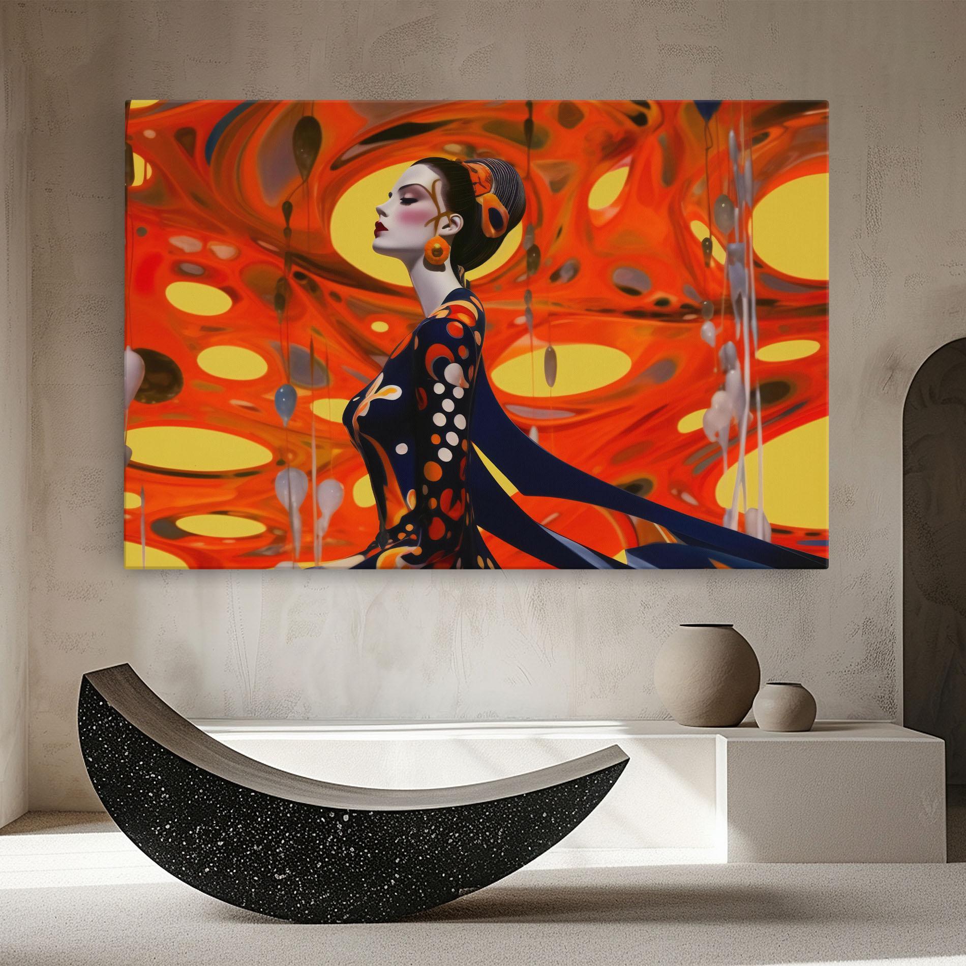 Leinwandbild Big Orange Accesories mockup 8