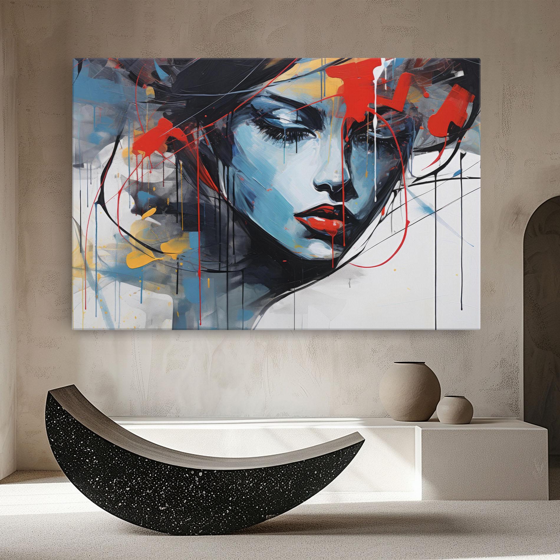 Leinwandbild Edgy Woman mockup 8