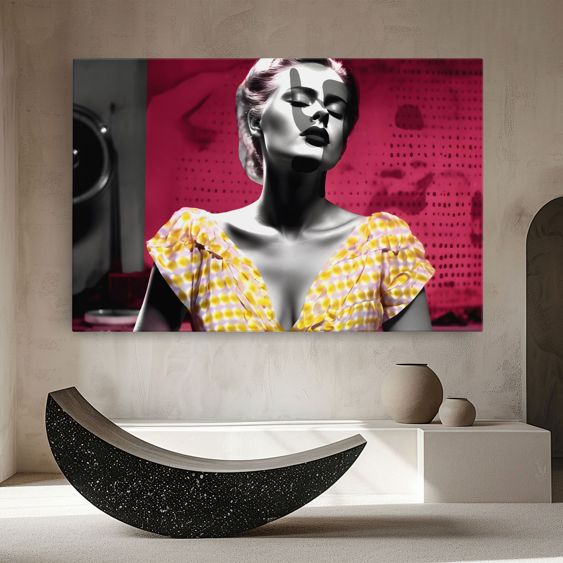 Yellow Dress On Pink mockup 8