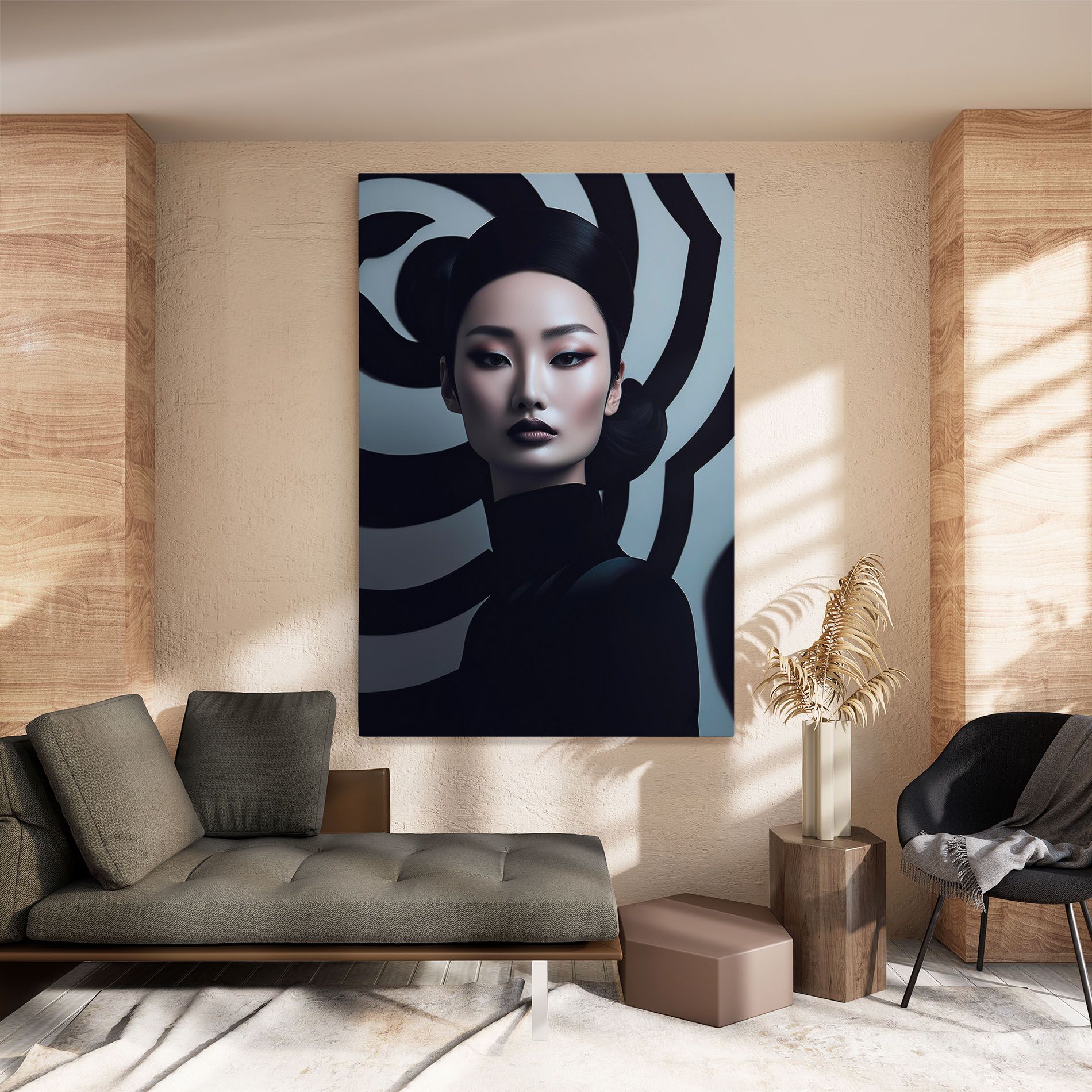 Asiatic Black Outfit mockup 8