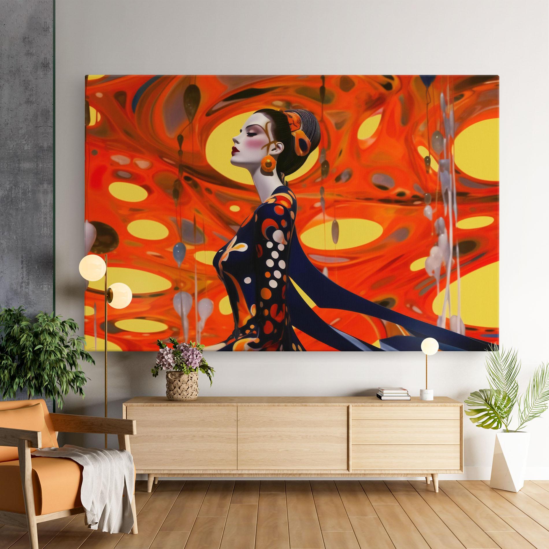 Leinwandbild Big Orange Accesories mockup 9