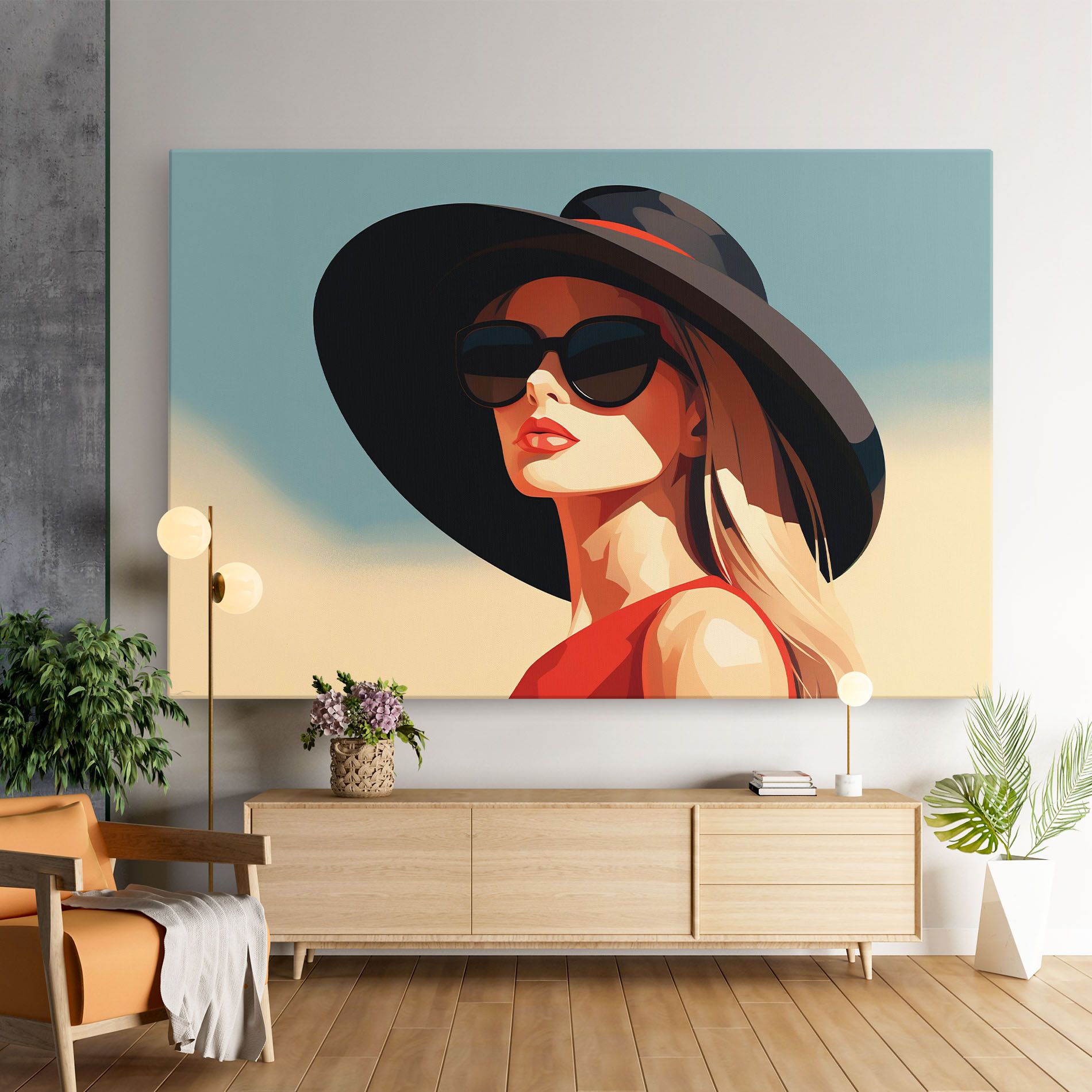 Caucasian Glamor Model mockup 9