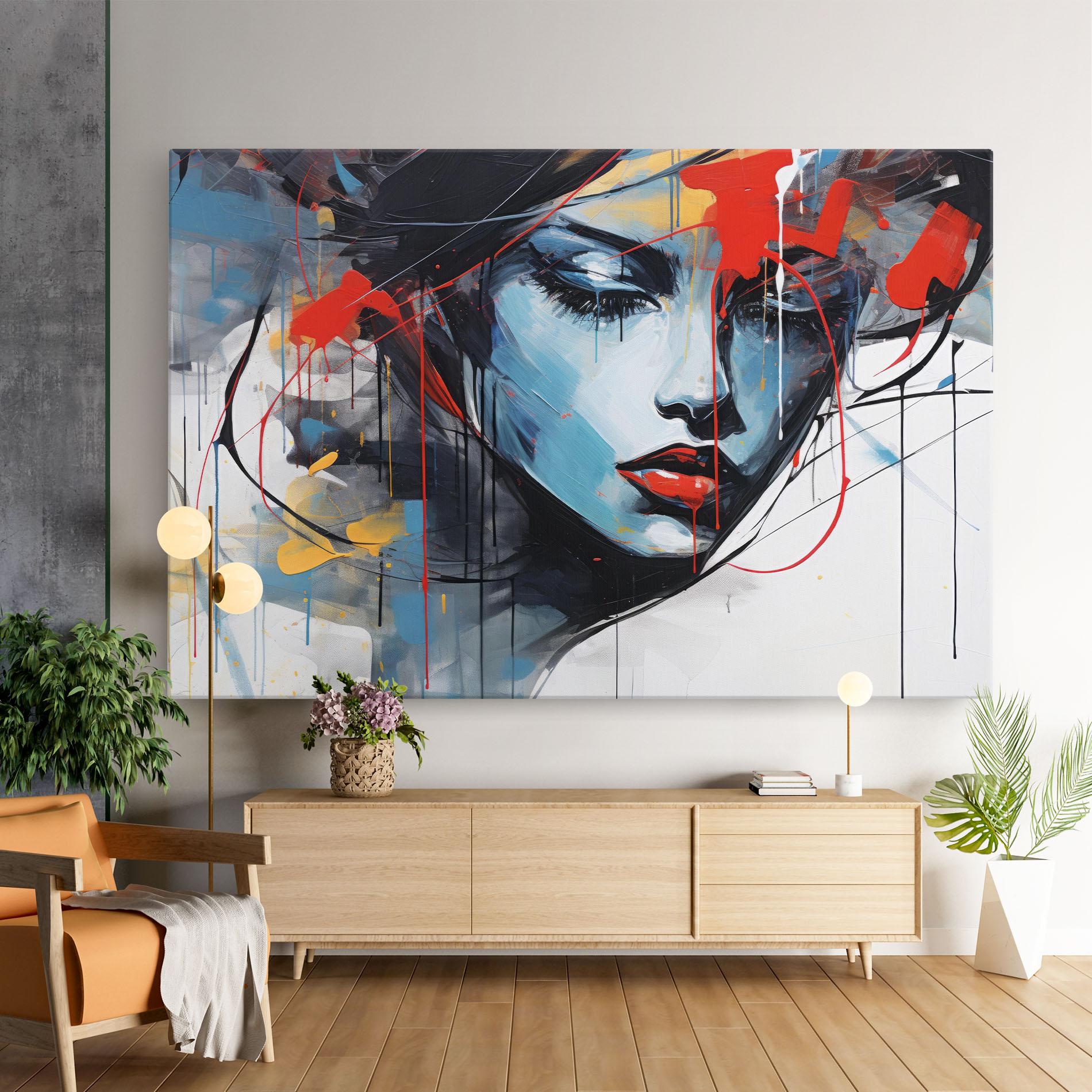 Leinwandbild Edgy Woman mockup 9