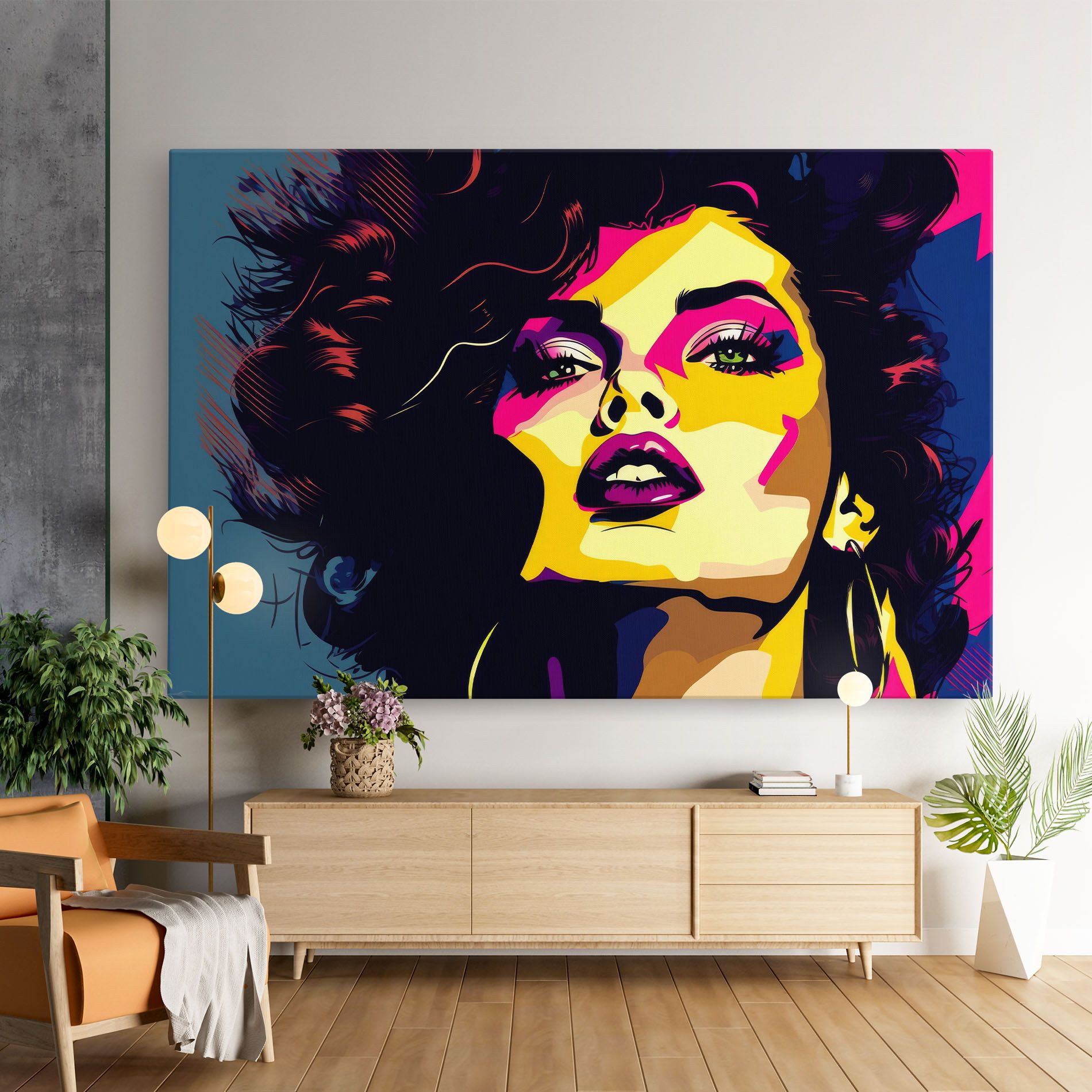 Pop Art Portrait Woman mockup 9