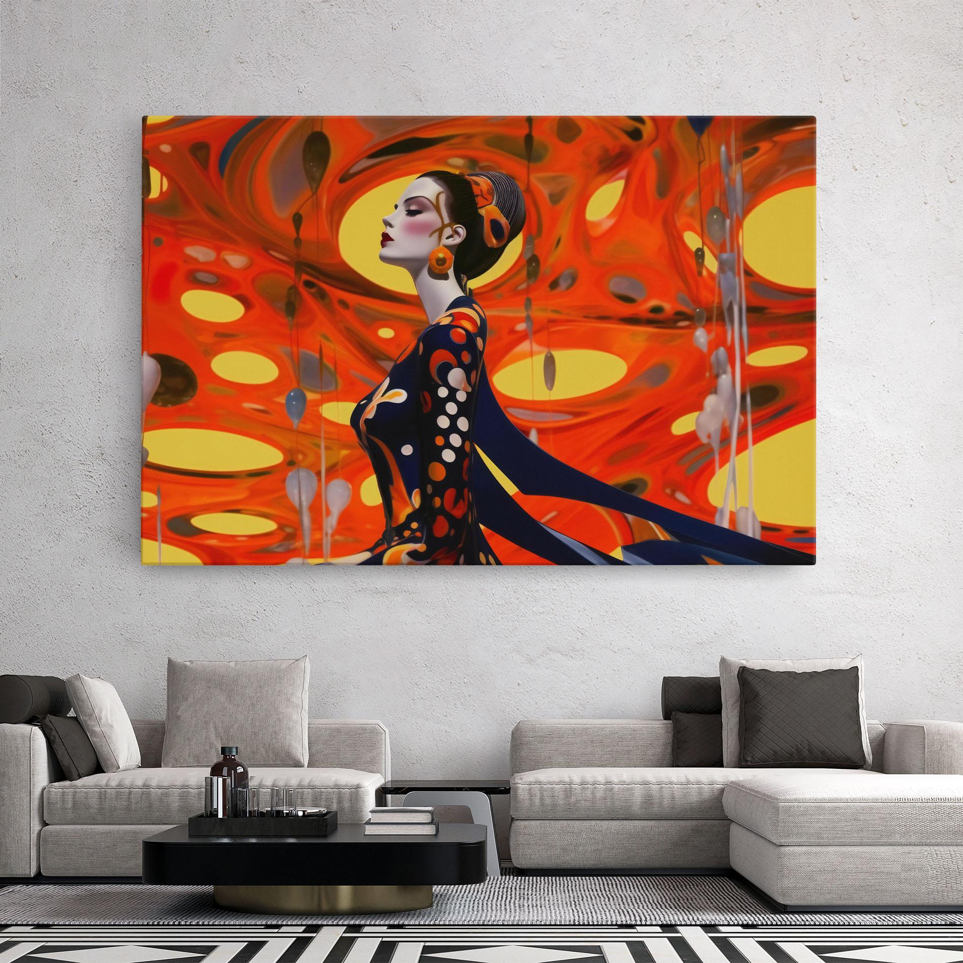 Leinwandbild Big Orange Accesories mockup 2