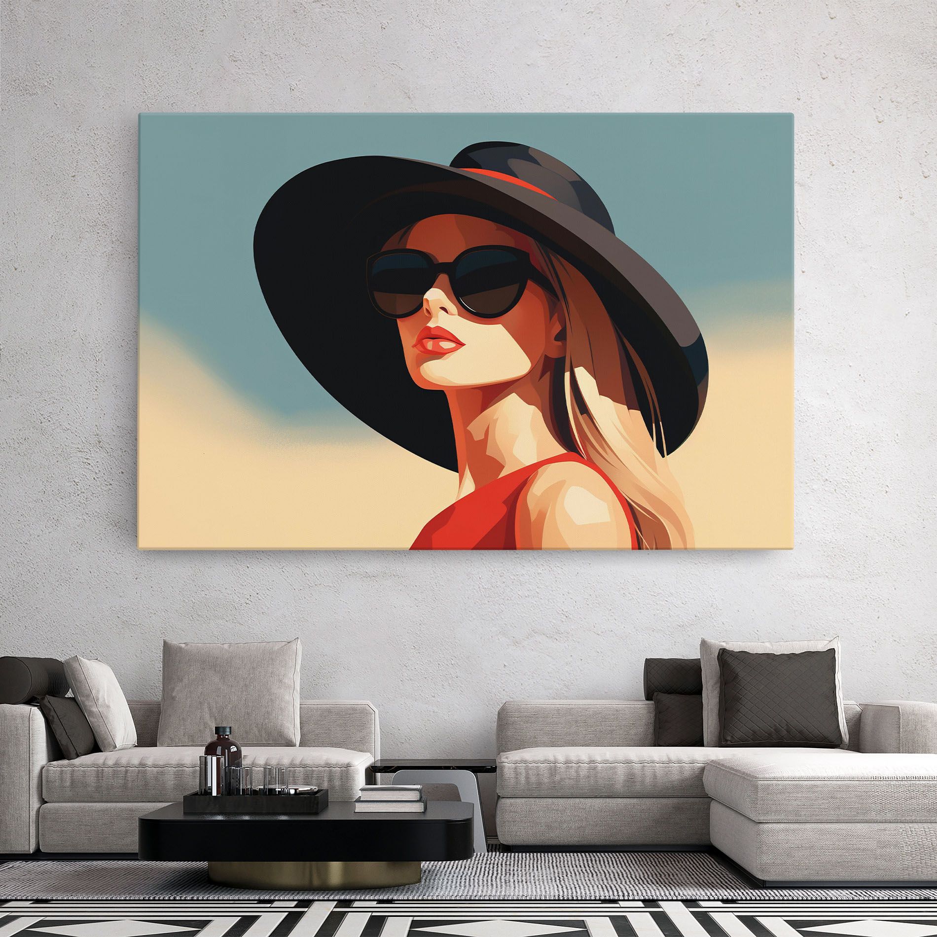 Caucasian Glamor Model mockup 2