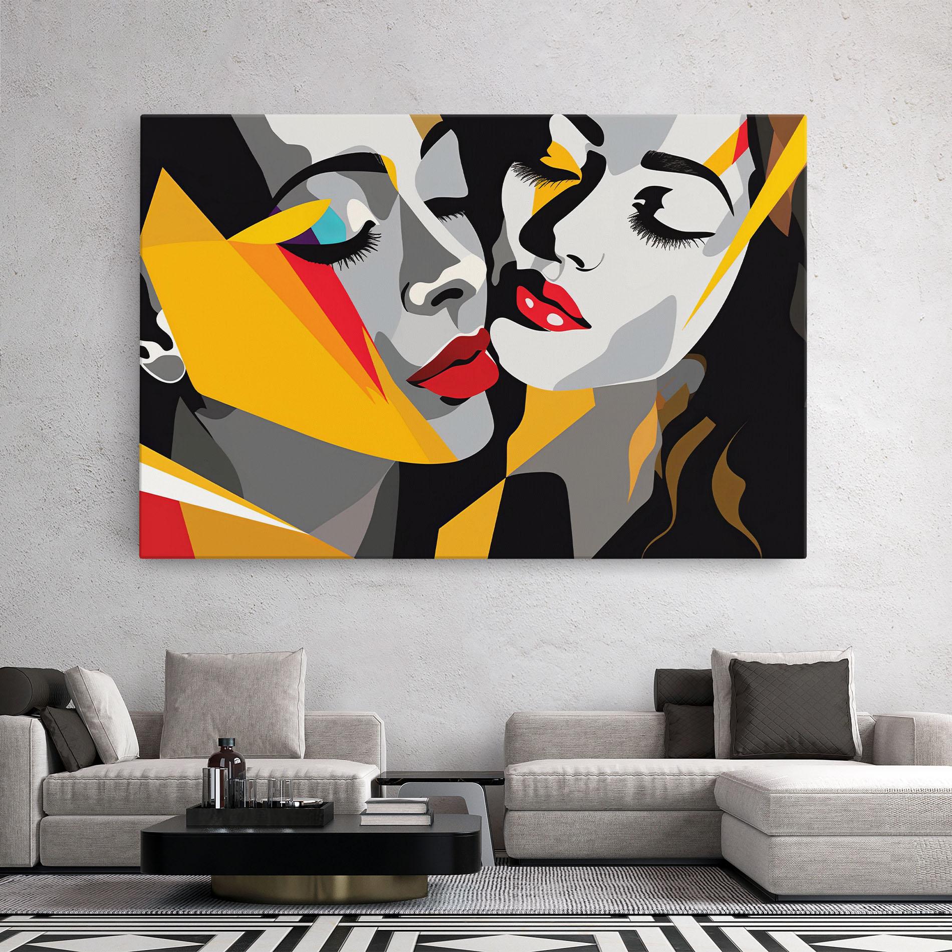 Leinwandbild Dreamy Modern Female mockup 2