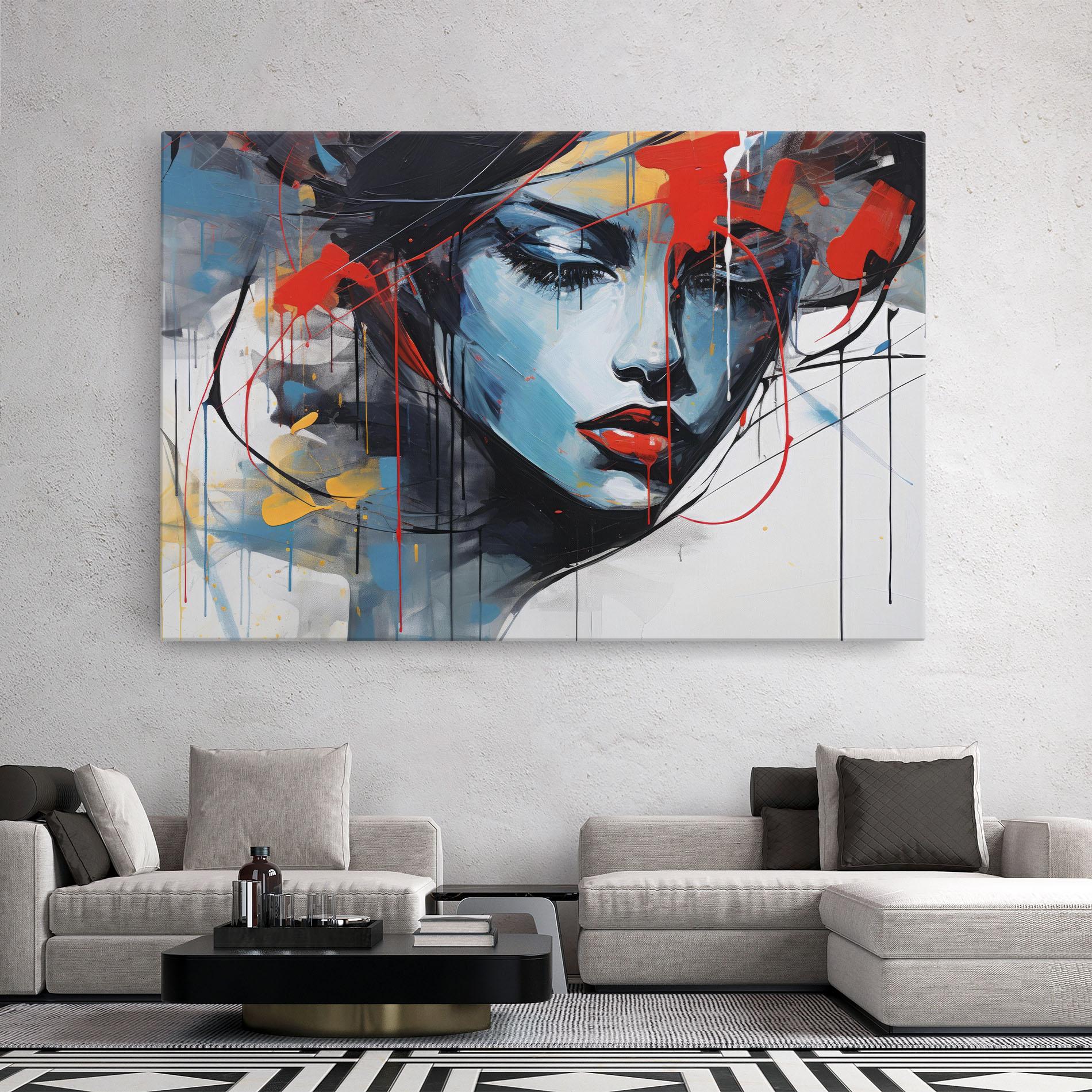 Leinwandbild Edgy Woman mockup 2