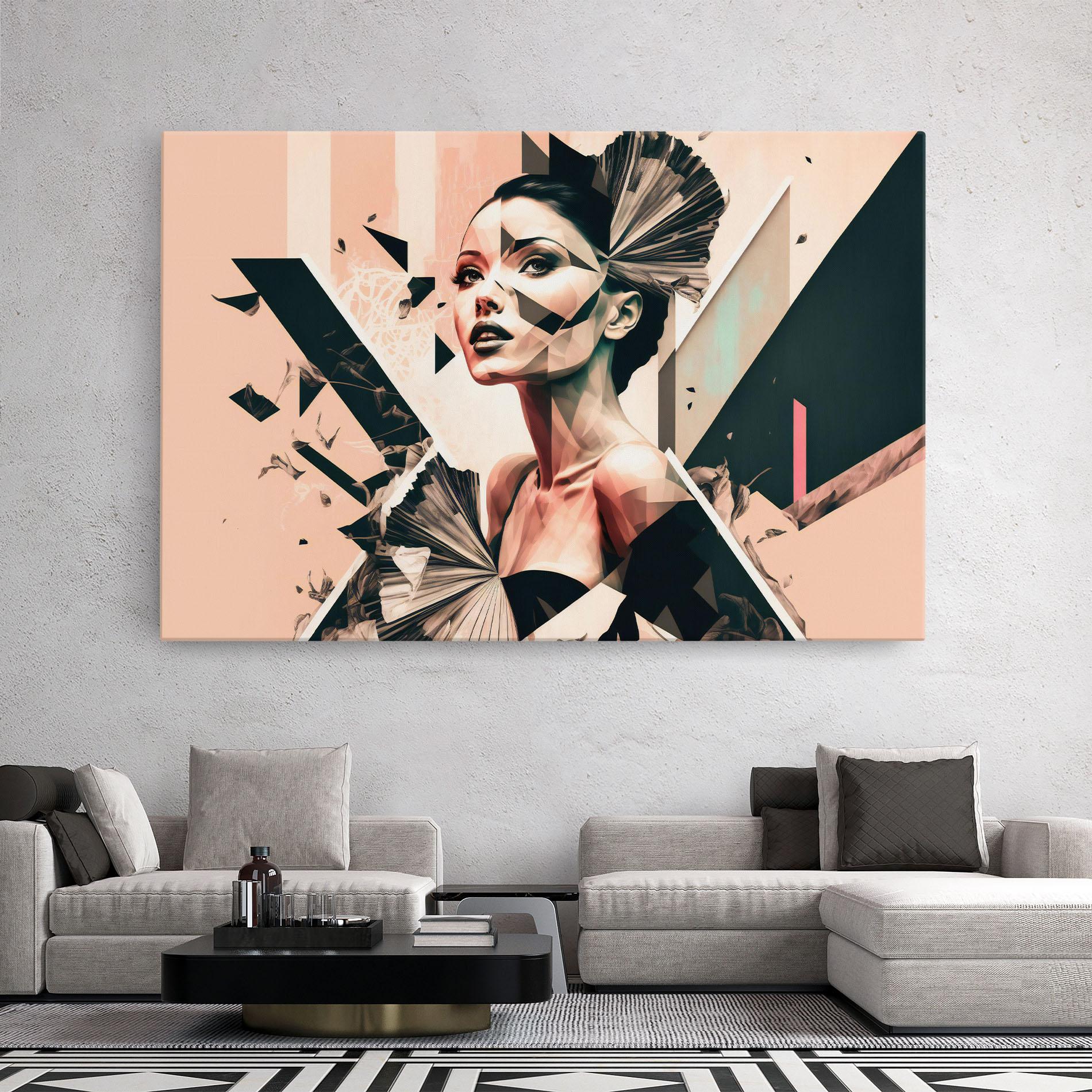 Leinwandbild Fashionista Design mockup 2