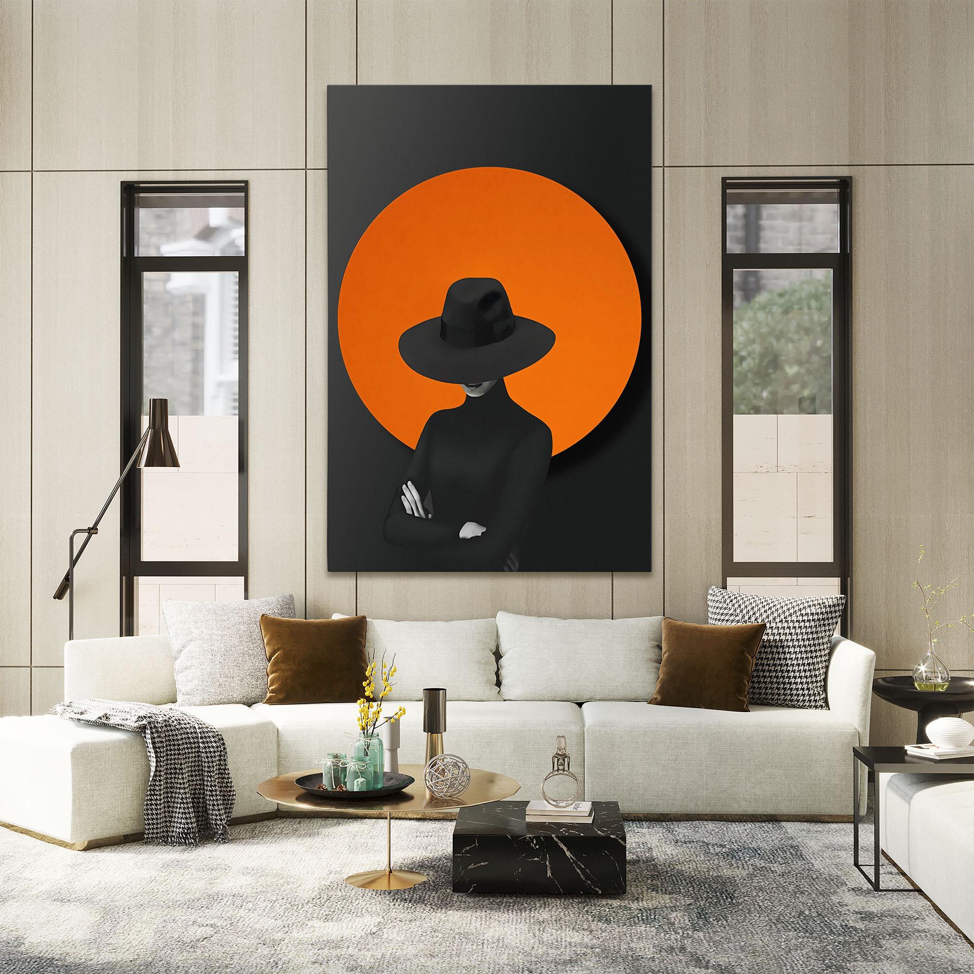 Leinwandbild Black Fashion mockup 2