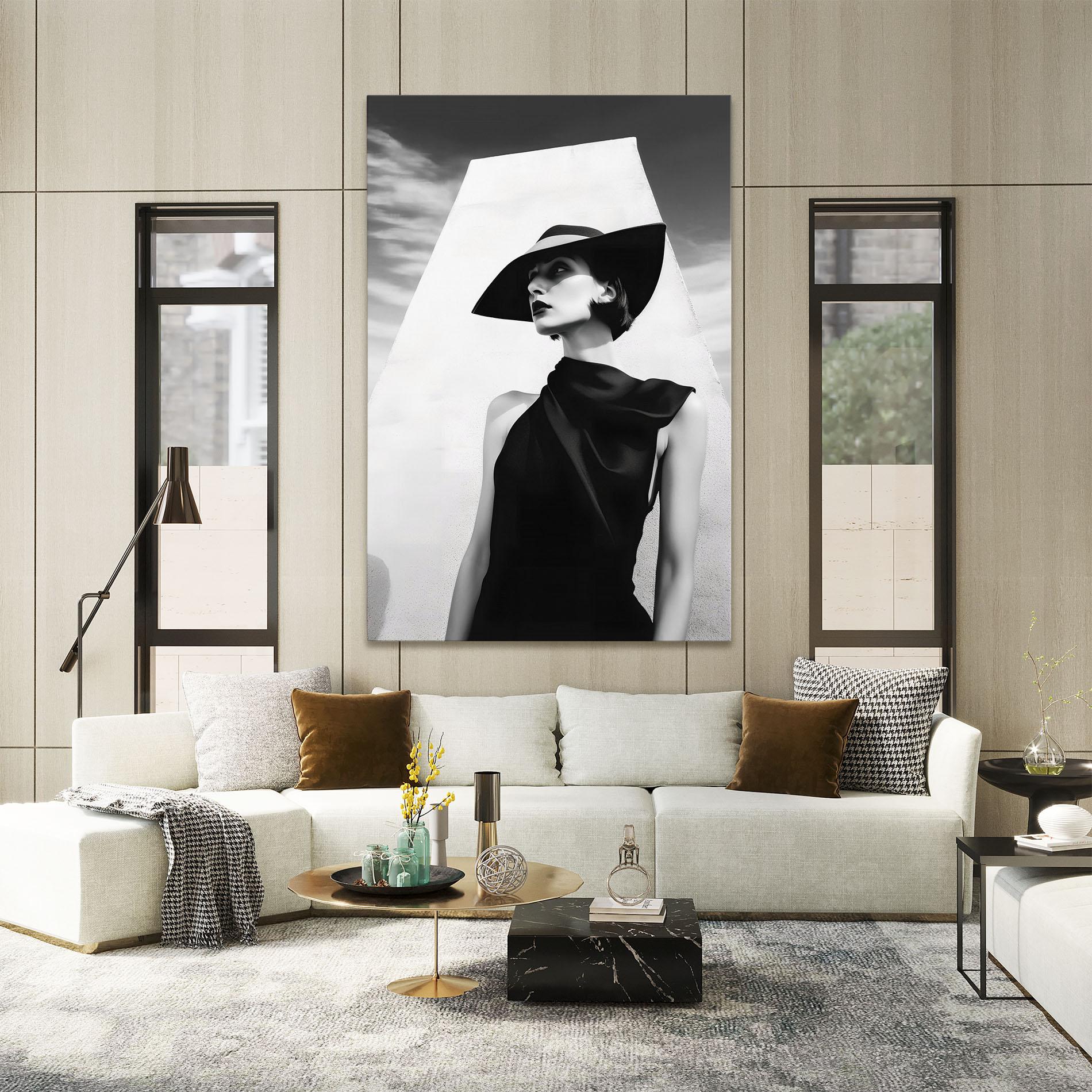Leinwandbild Modern Fashion Portrait mockup 2