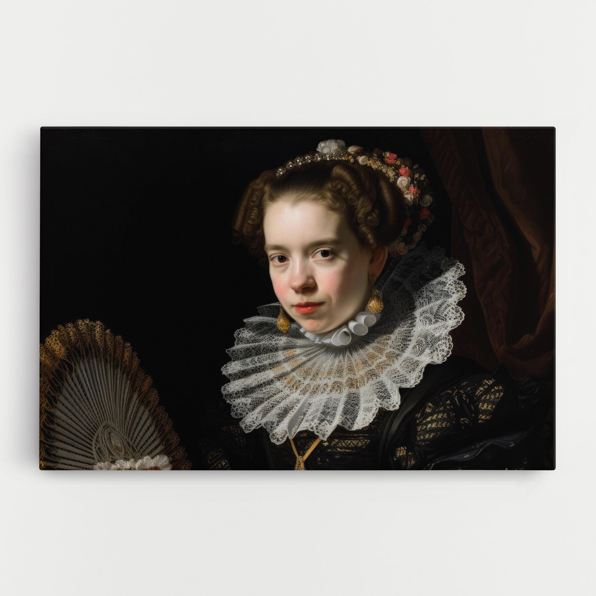 Baroque Lady Portrait mockup 0