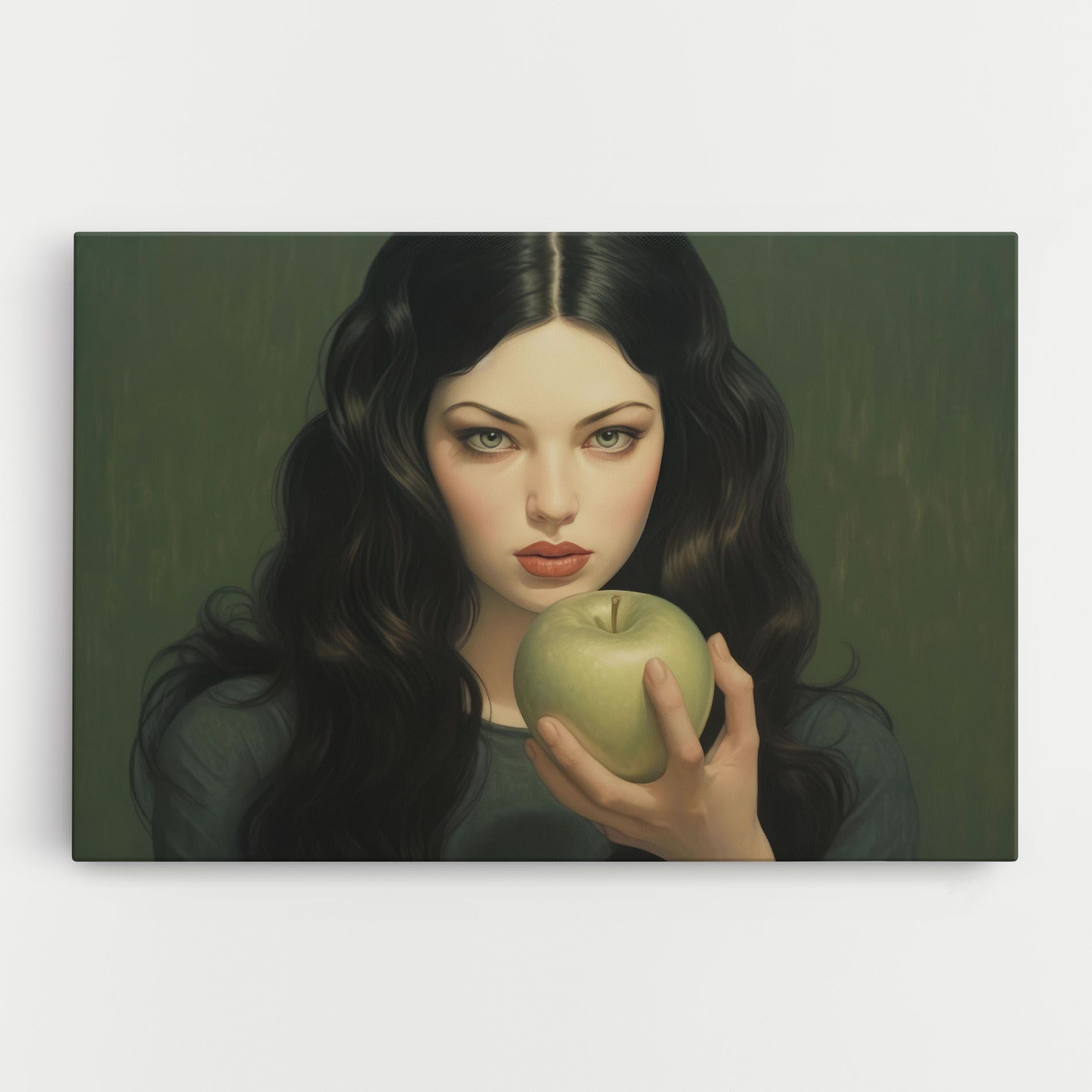 Green Apple Painting mockup 0
