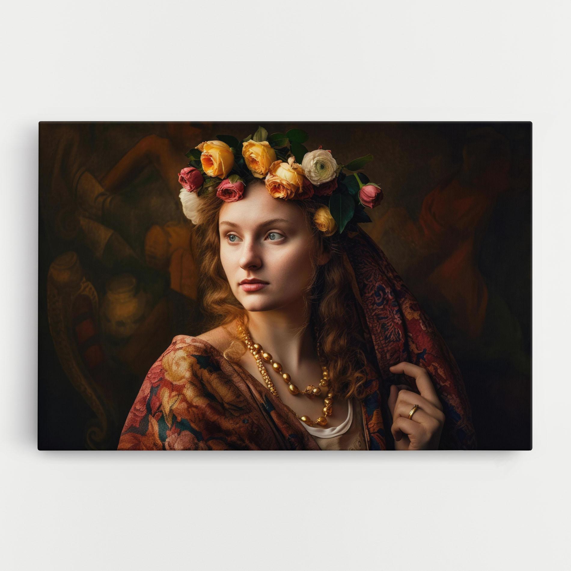 Leinwandbild Renaissance Woman mockup 0