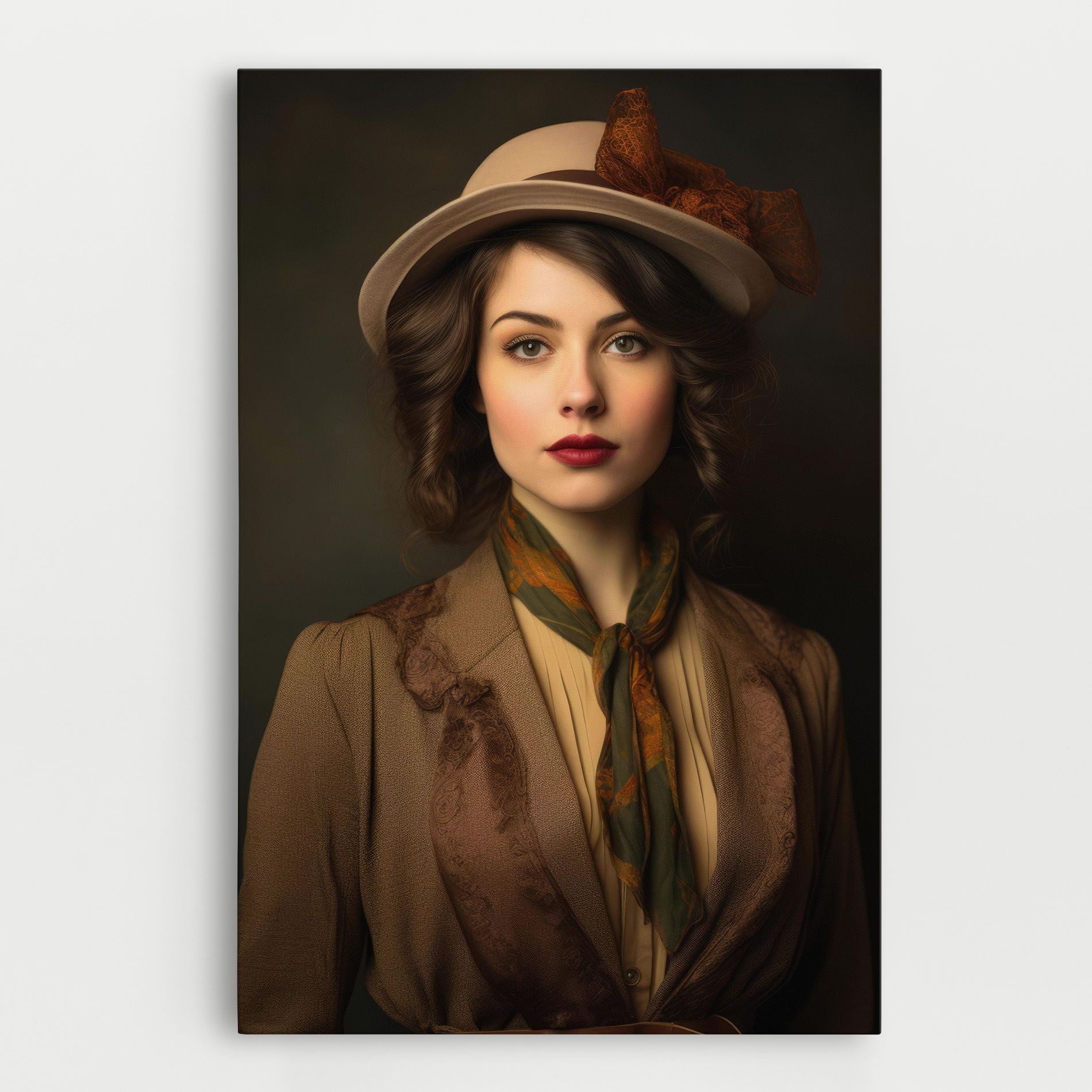 Cream Vintage Hat mockup 0