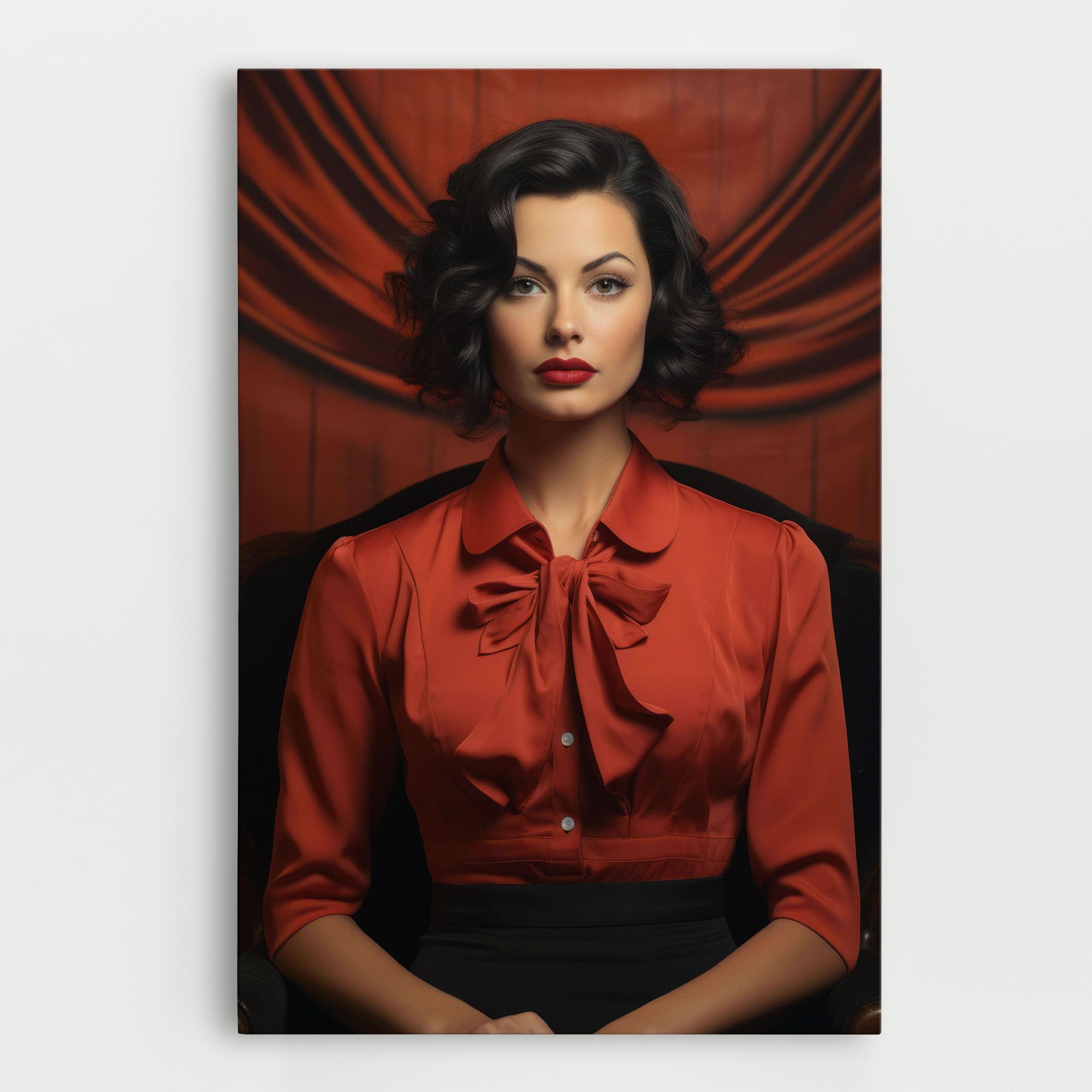 Pretty Red Blouse mockup 0