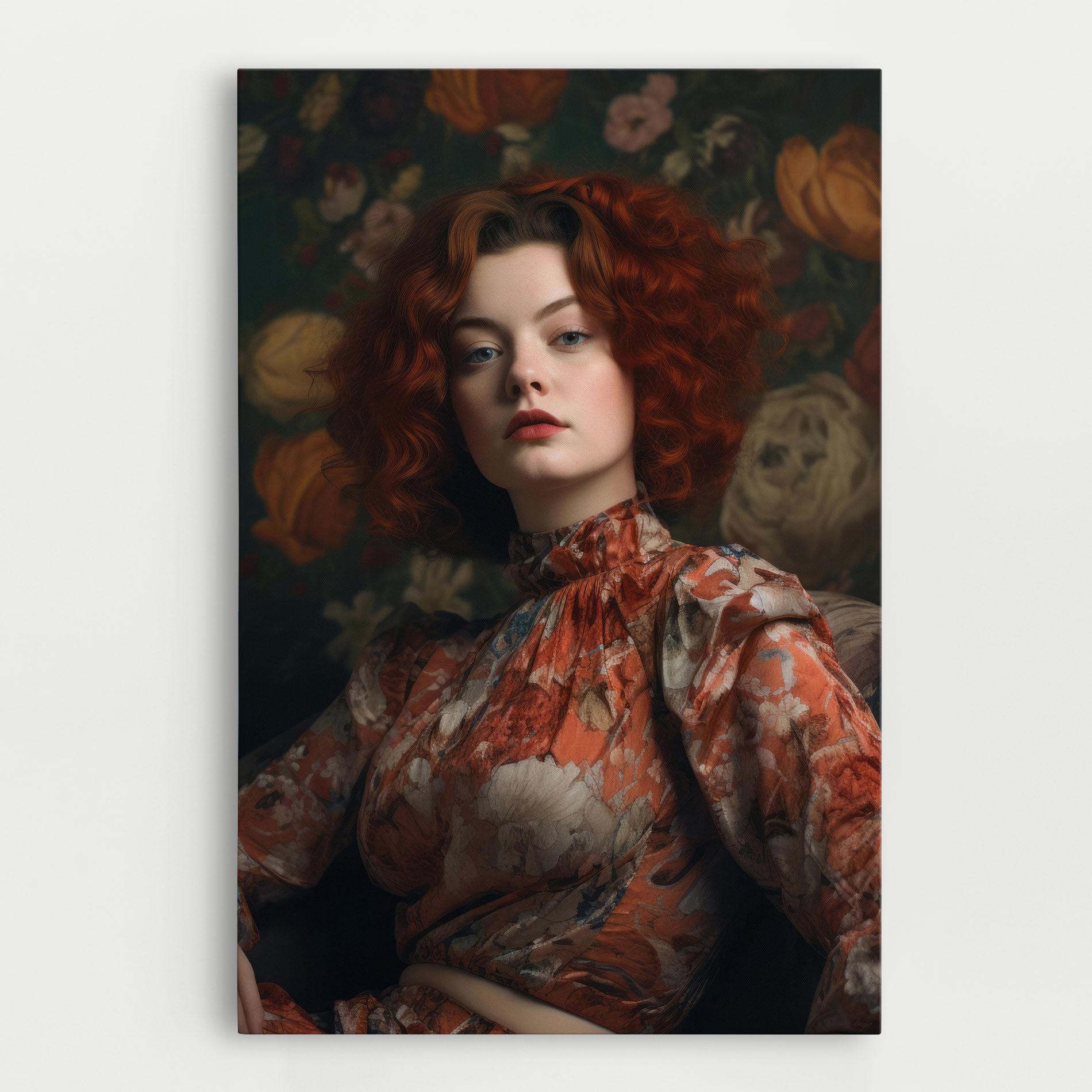 Leinwandbild Red Vintage Hair mockup 0