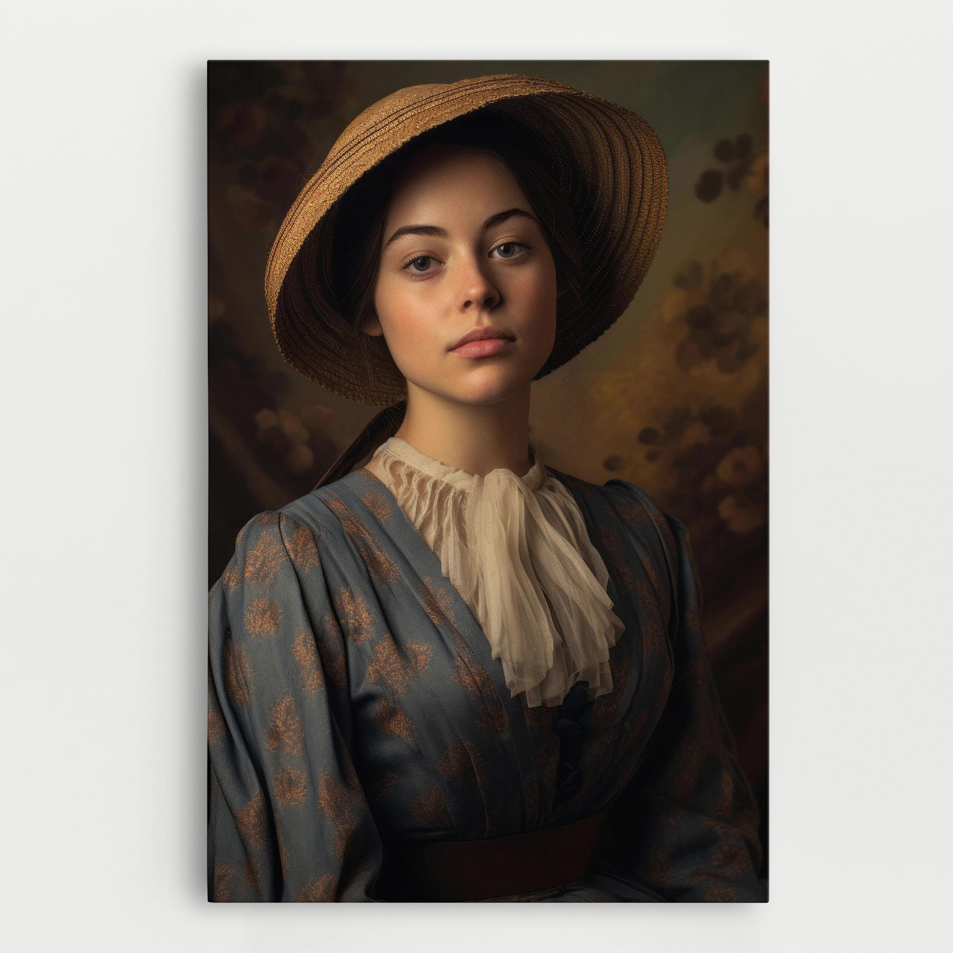 Leinwandbild Vintage Blue Dress mockup 0