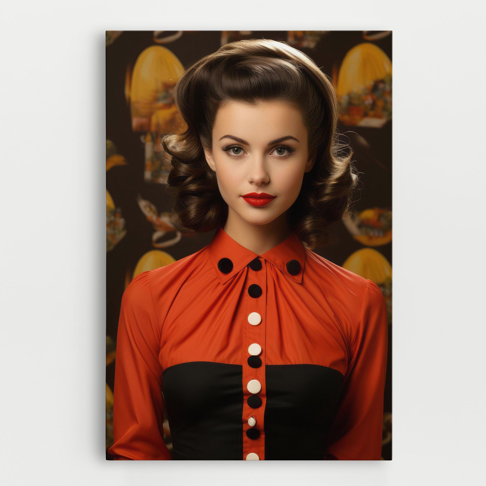 Vintage Red Black mockup 0