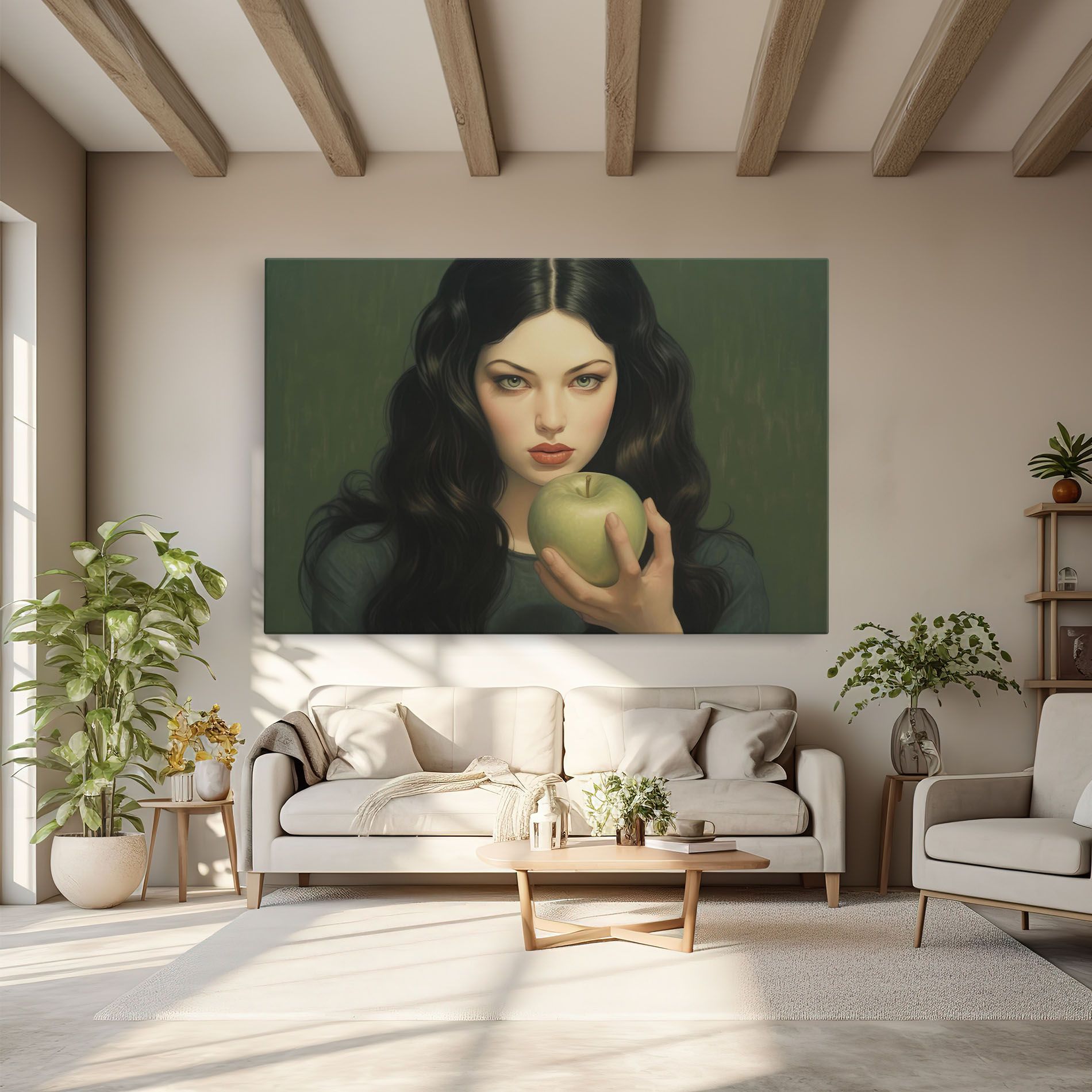 Green Apple Painting mockup 6